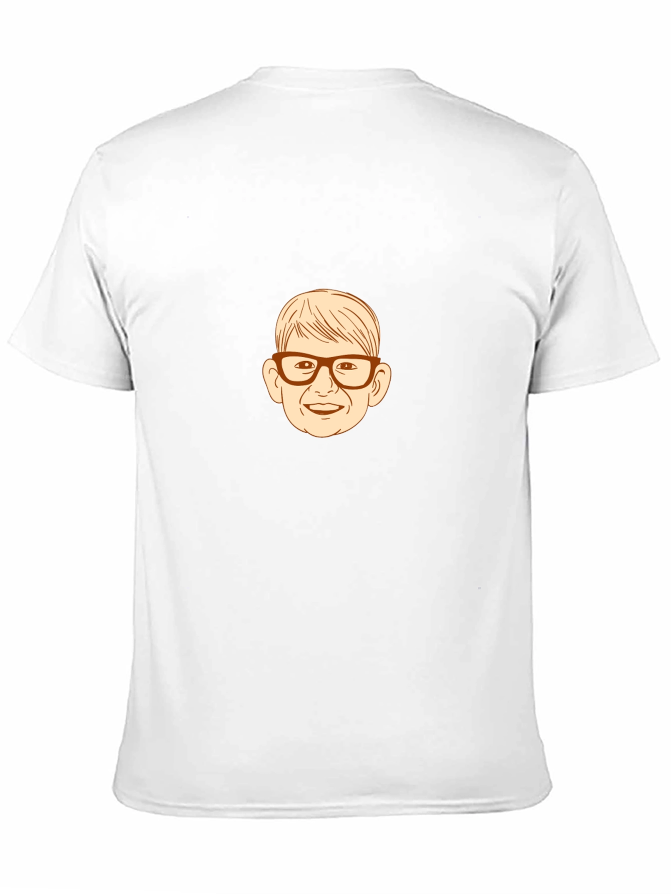 Black Funny Cartoon Face Black T-Shirt view 11