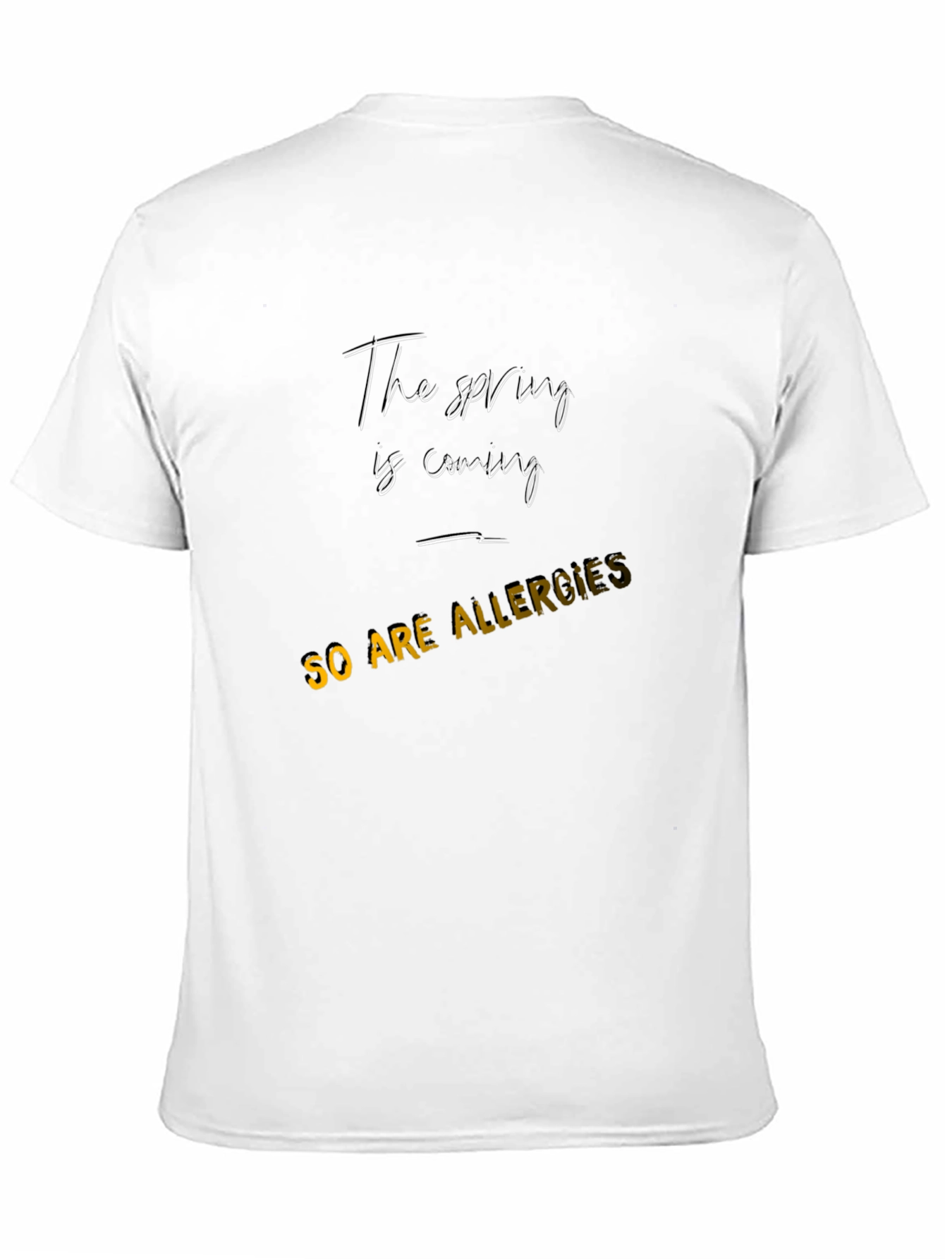 Black Spring Allergies Tee - Funny Seasonal T-Shirt view 11