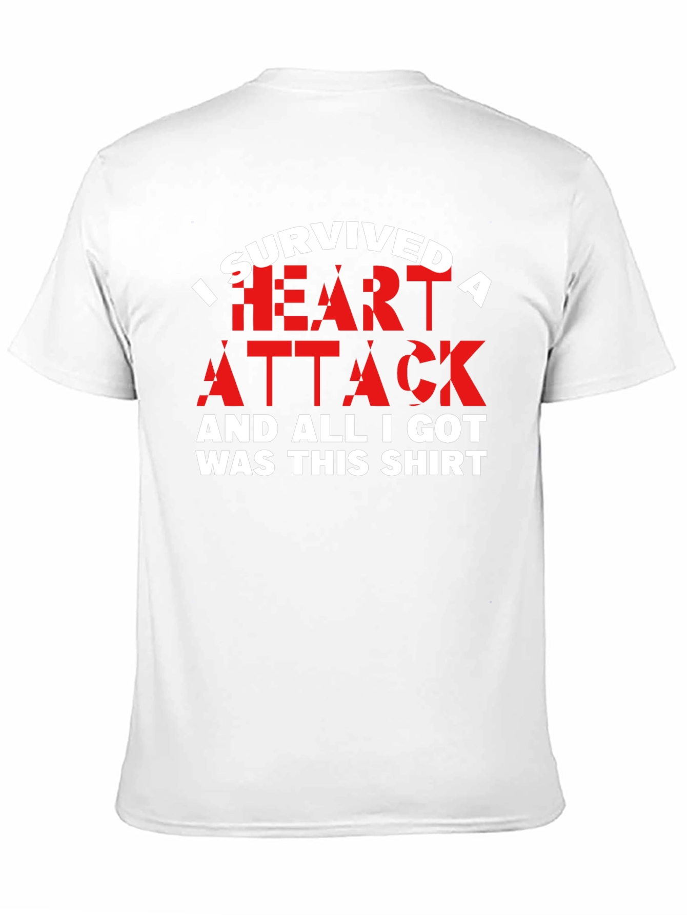Black I Survived a Heart Attack T-Shirt - Funny Recovery Tee view 11