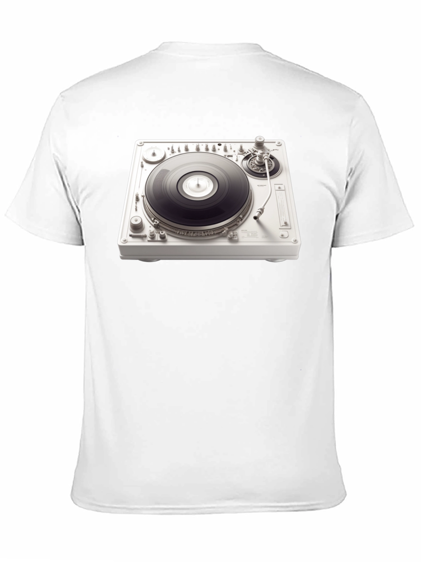 Black DJ Turntable Graphic Tee - Music Lover's T-Shirt view 11