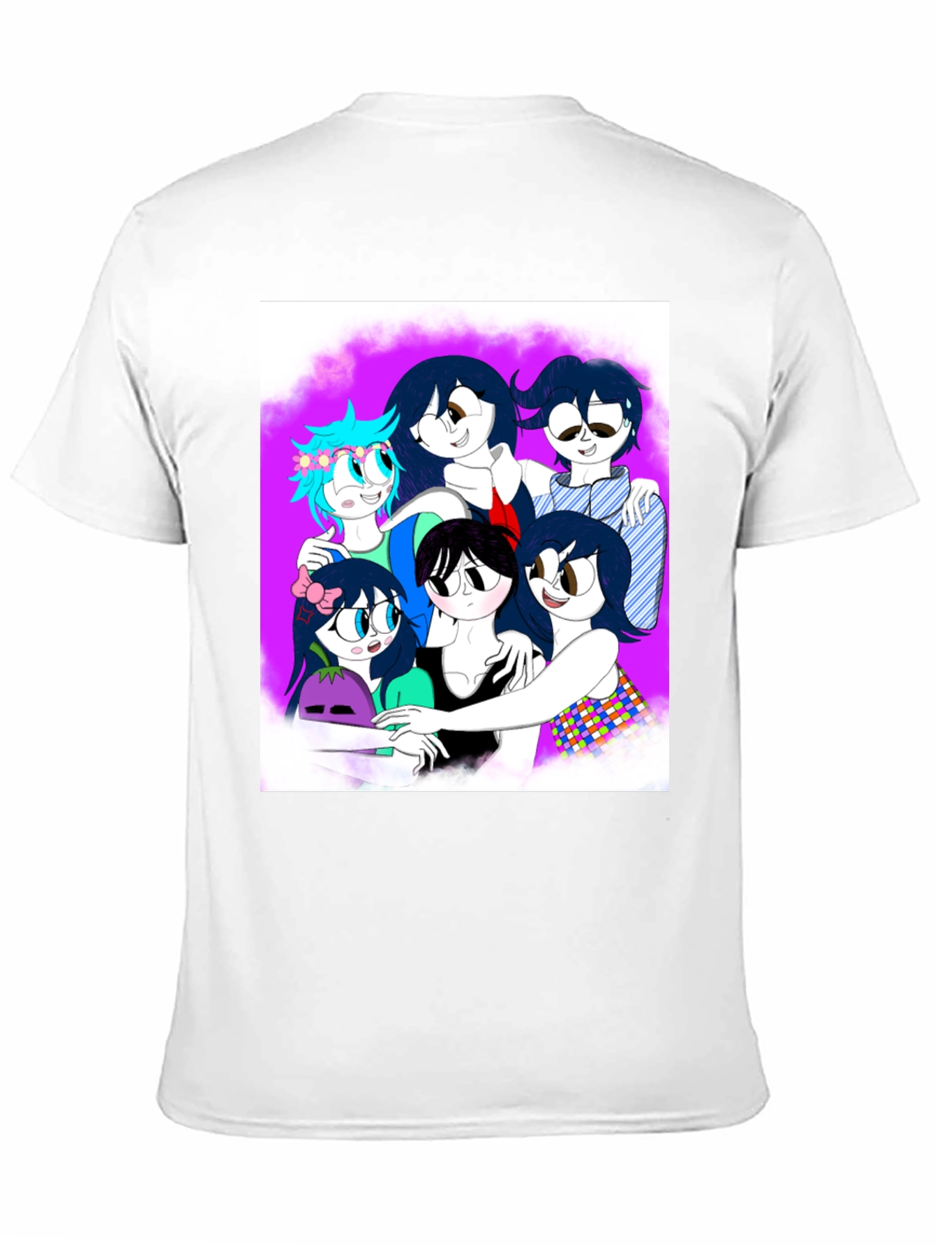 Black Anime Style Graphic Tee view 11