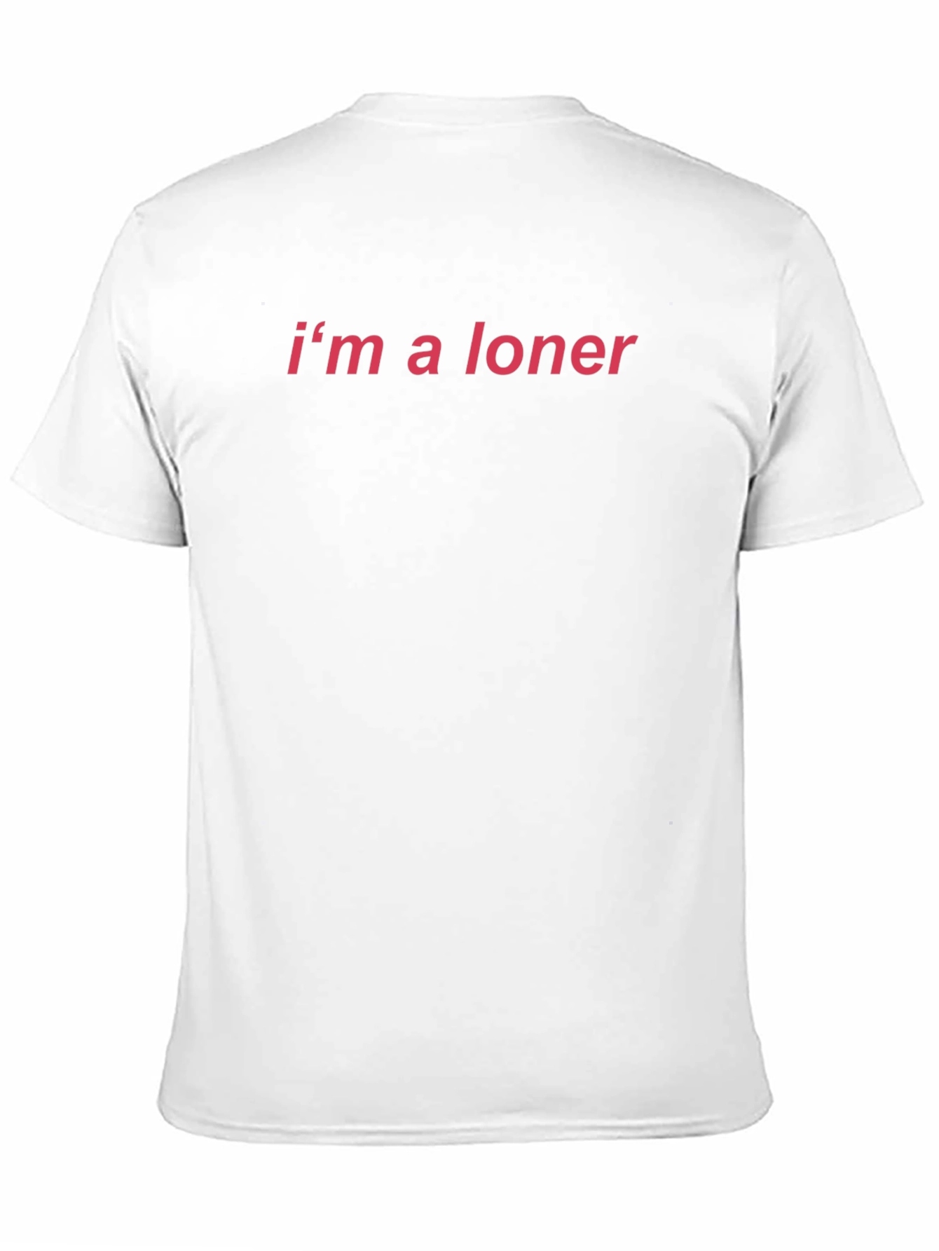 Black I'm a Loner Graphic Tee - Black Cotton Casual Wear view 11