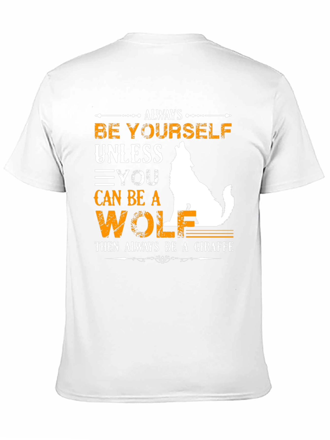 Black Be Yourself Wolf/Giraffe Graphic Tee view 11