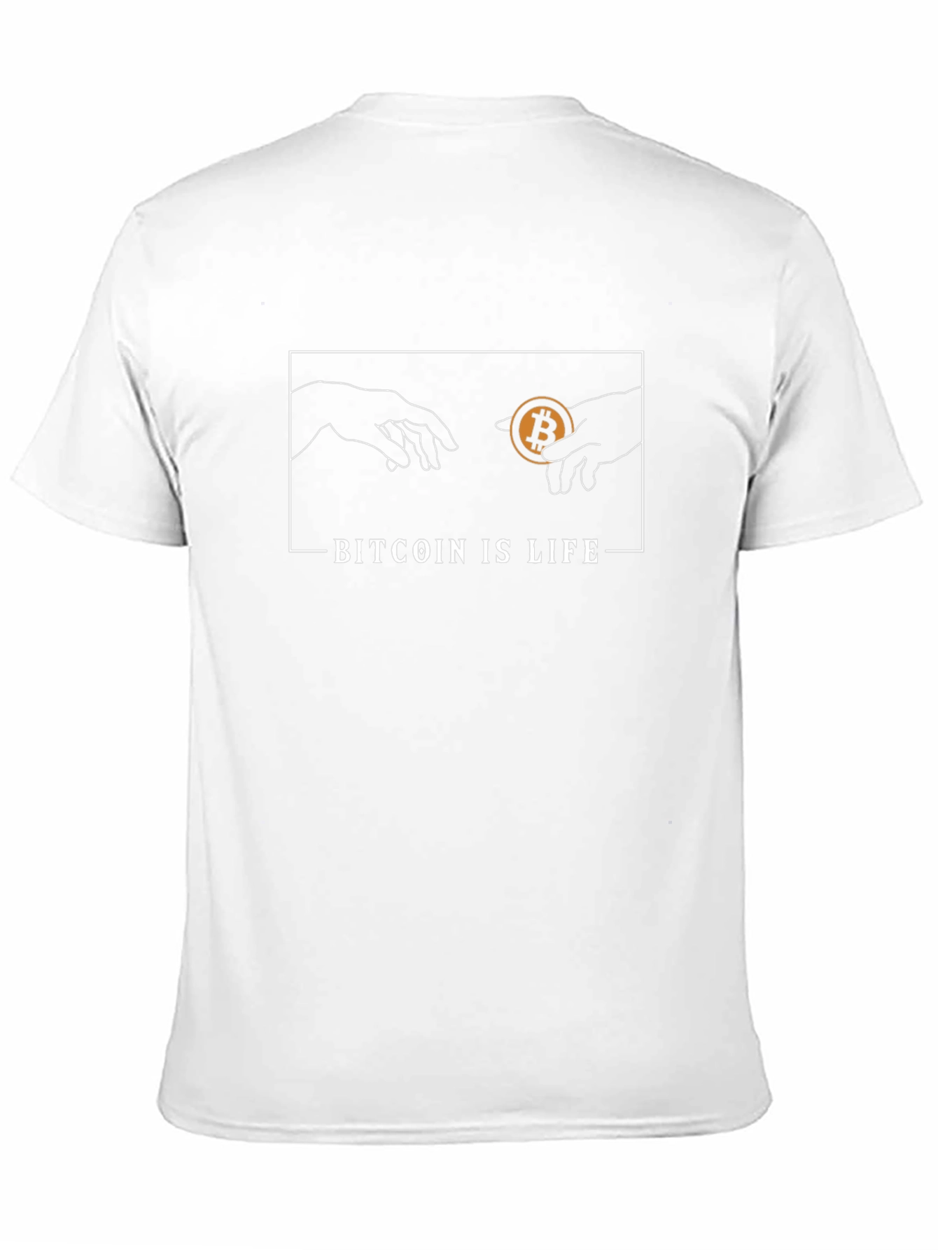Black Bitcoin Is Life Graphic Tee view 11