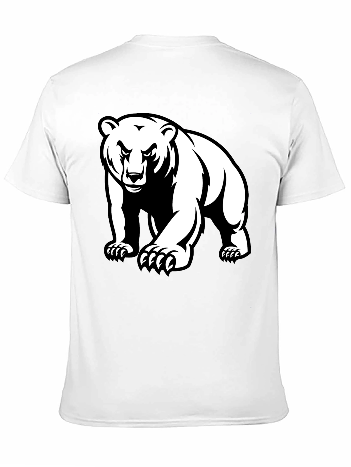 Black Bear Graphic Tee - Black Crew Neck T-Shirt view 11