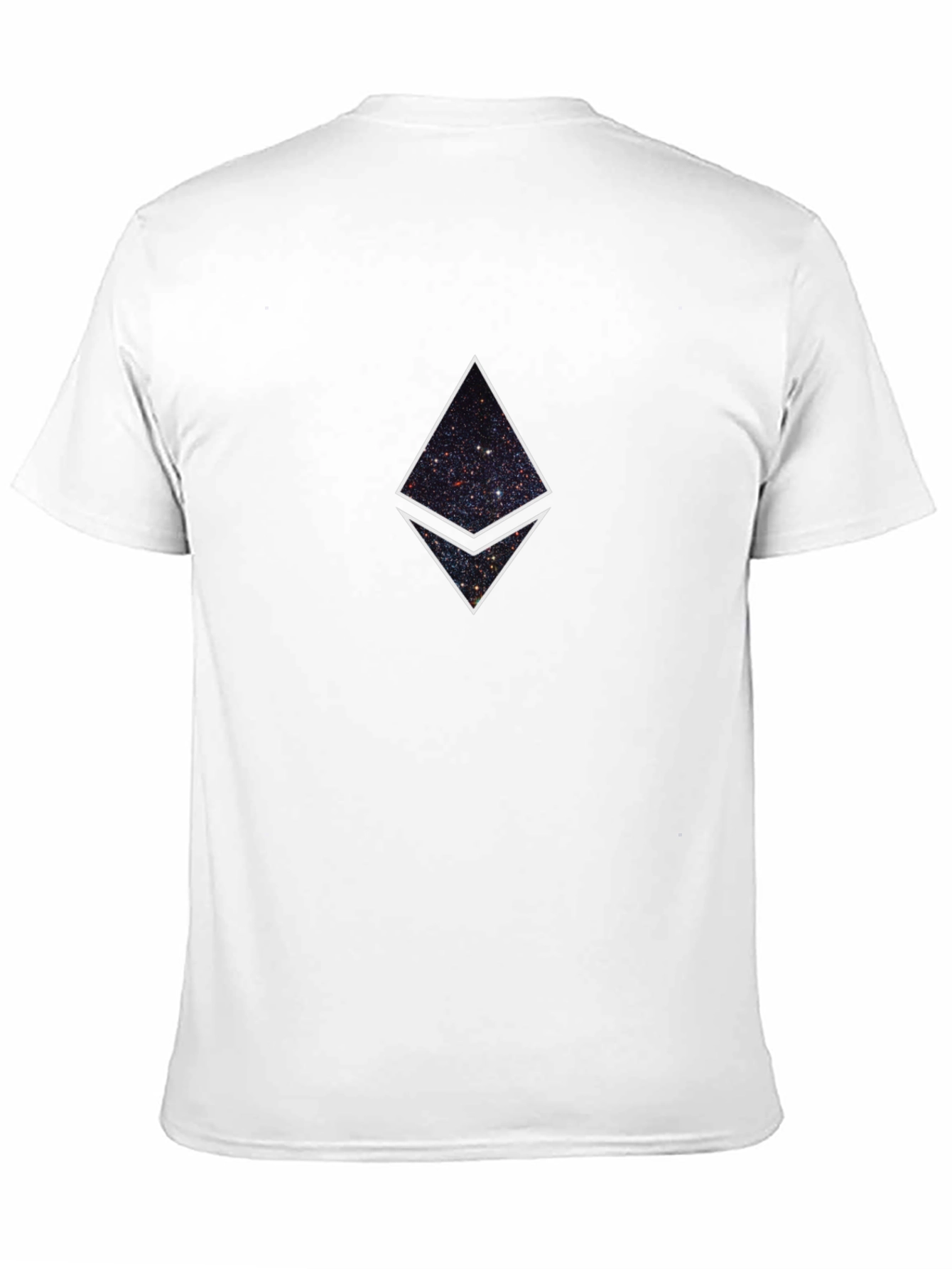 Black Ethereum Galaxy Graphic T-Shirt view 11