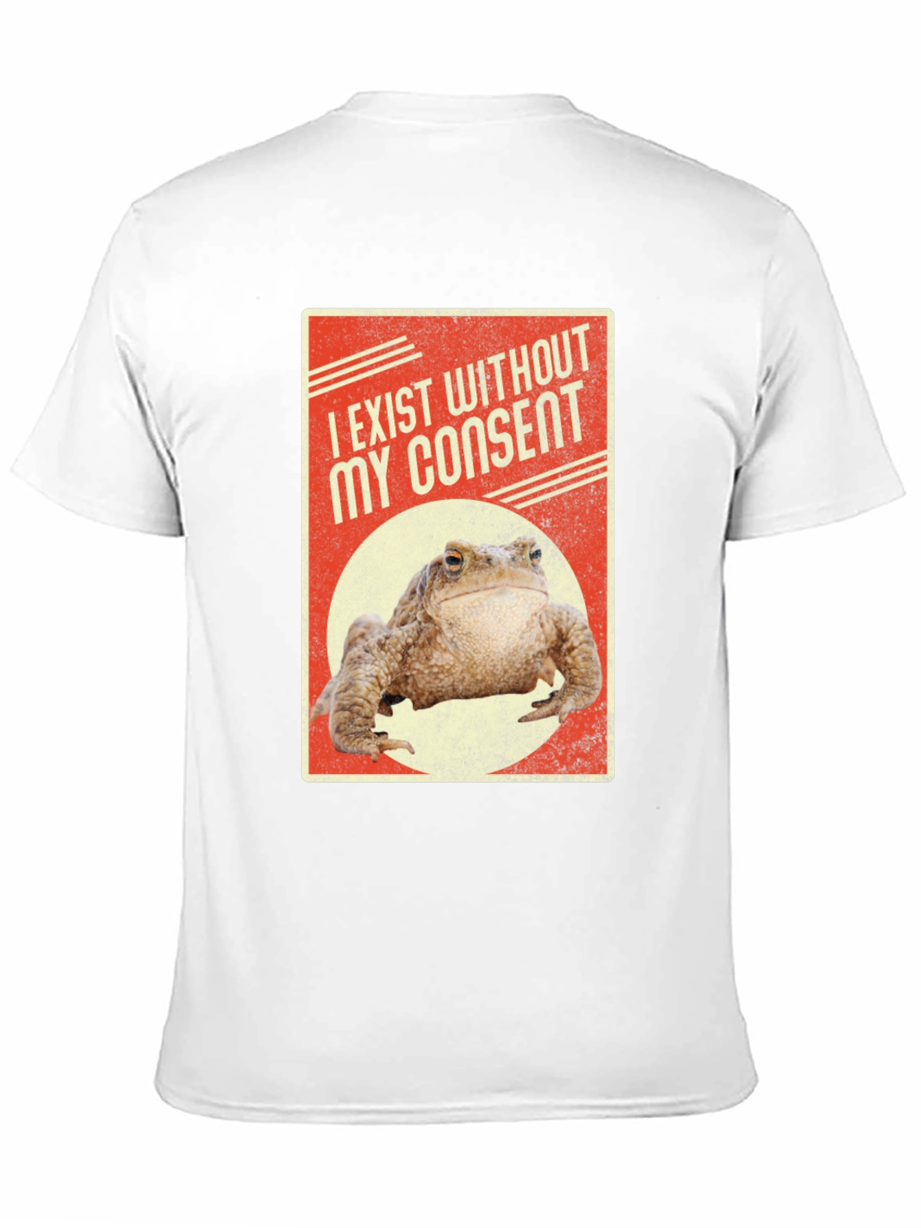 Black Exist Without Consent Frog Graphic T-Shirt view 11
