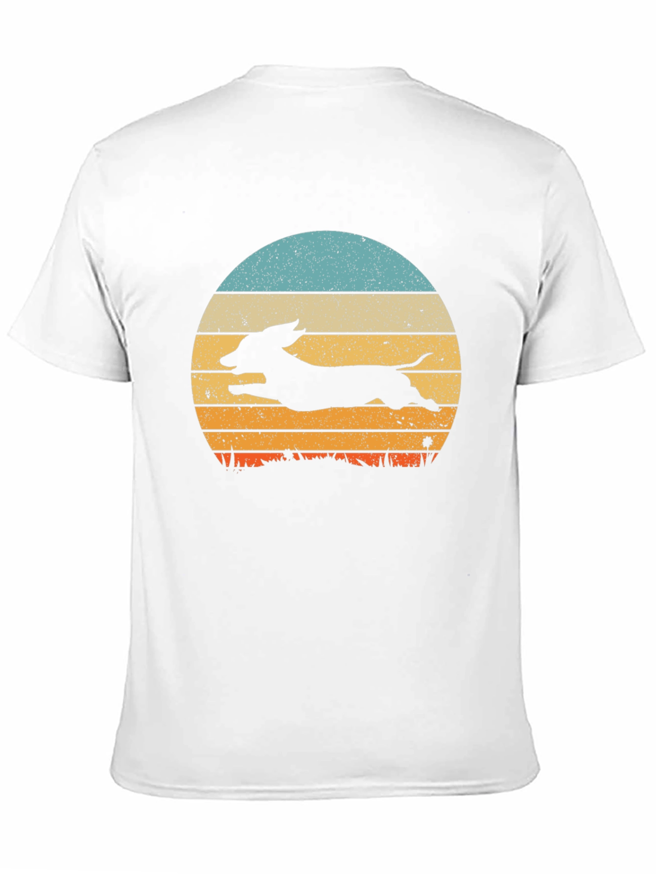 Black Dachshund Sunset Graphic Tee - Black Cotton Blend view 11