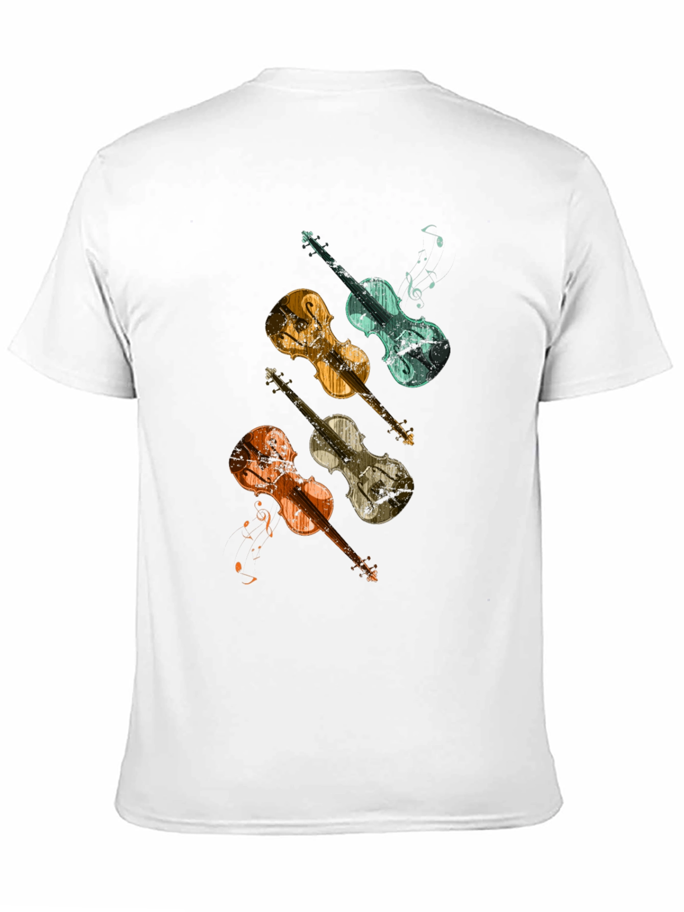 Black Vintage Violin T-Shirt - Music Lover Tee view 11