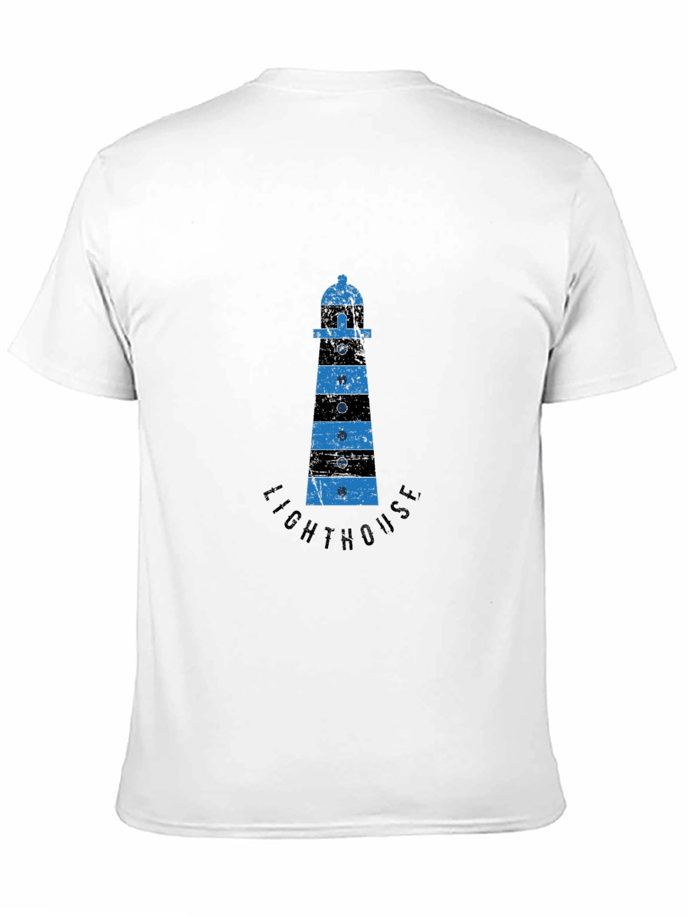 Black Lighthouse Graphic Print T-Shirt view 11