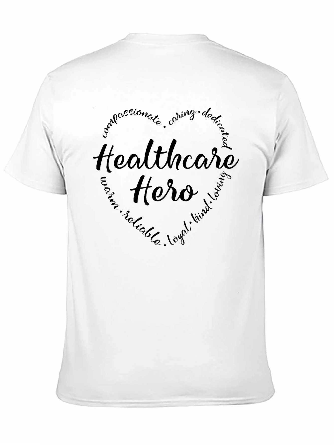 Black Healthcare Hero T-Shirt view 11