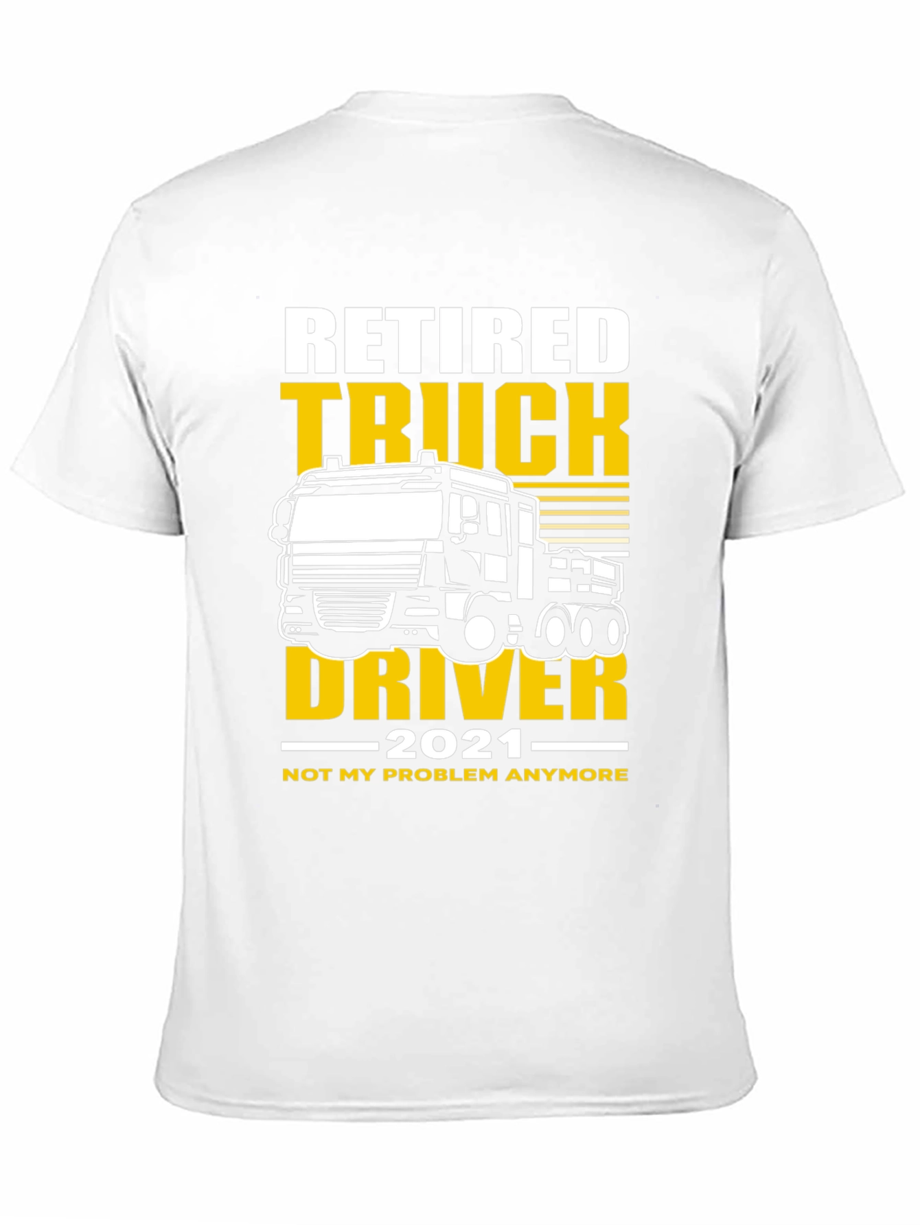 Black Retired Truck Driver 2021 T-Shirt view 11