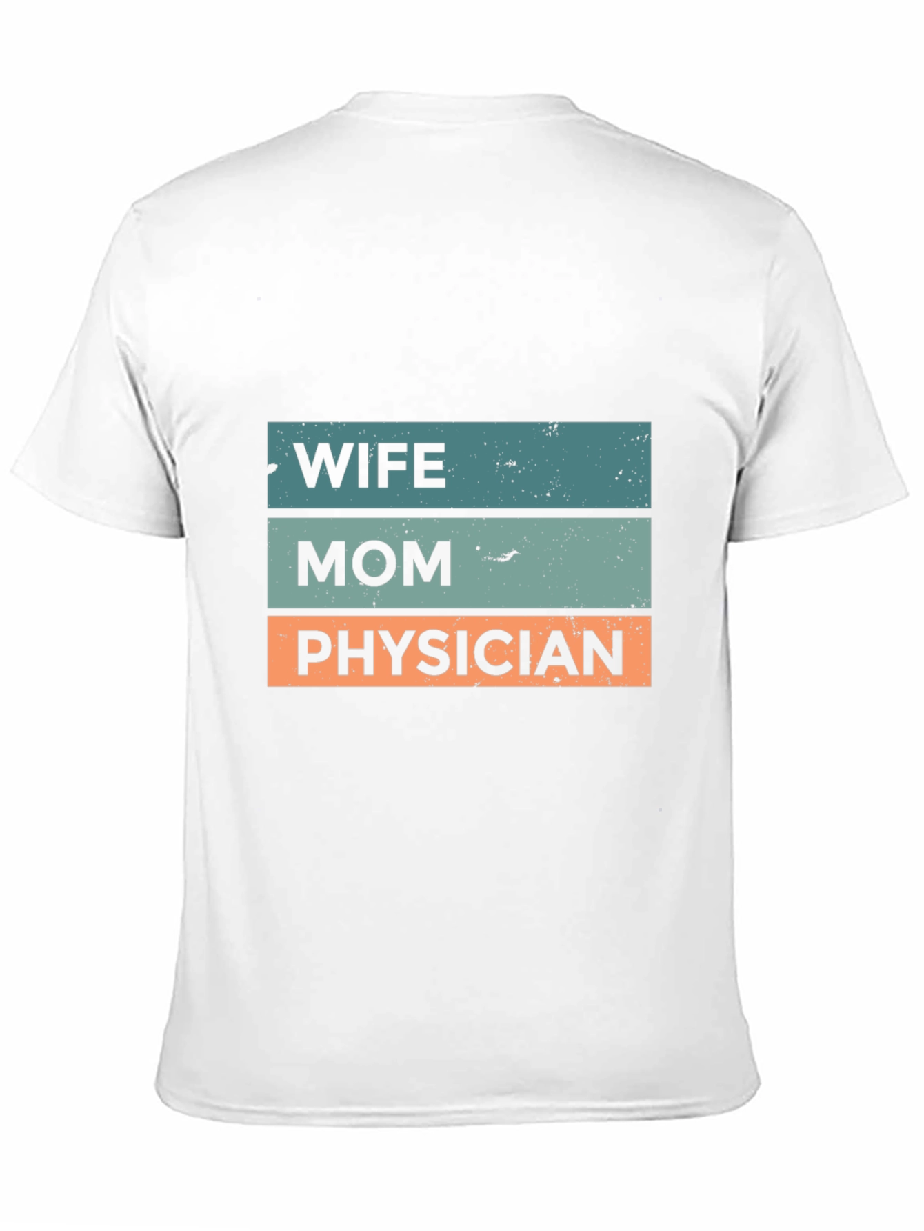 Black Wife Mom Physician T-Shirt - Black view 11