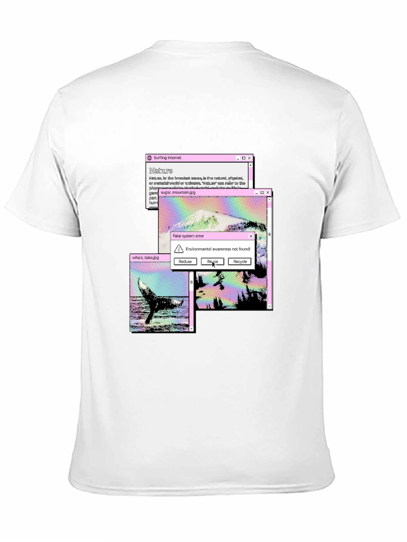 Black Surfing Internet Nature T-Shirt view 11