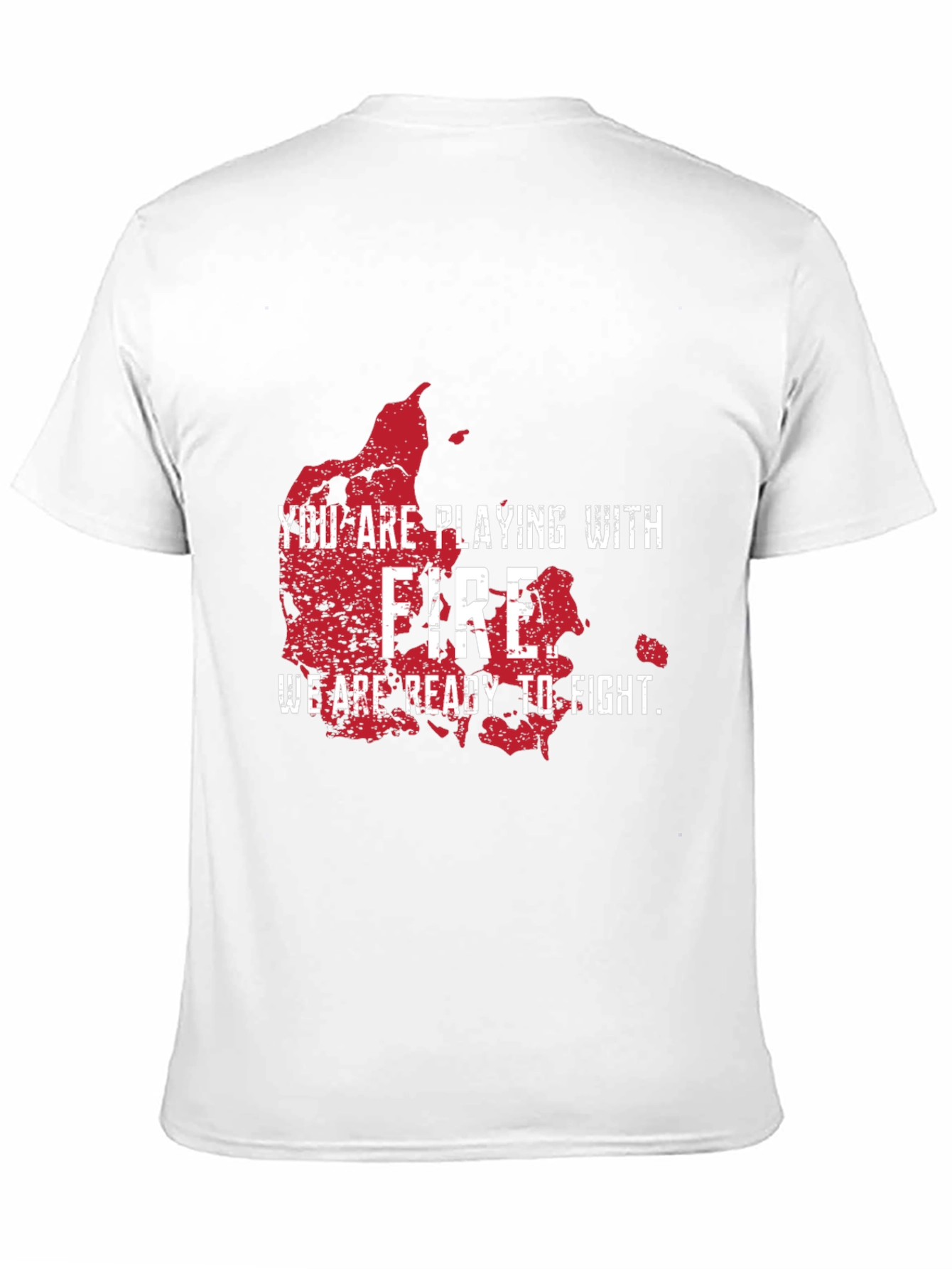 Black You are Playing with Fire T-Shirt view 11