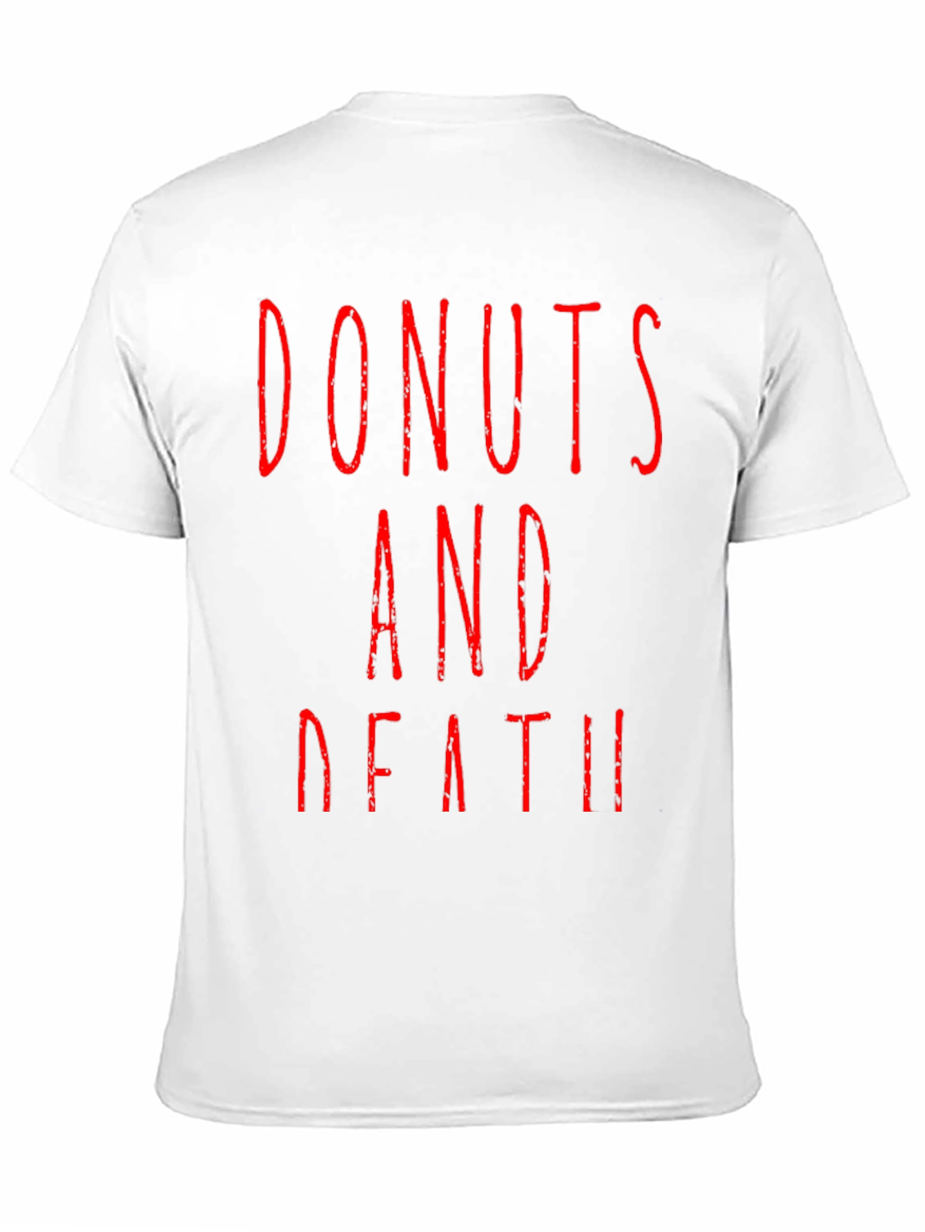 Black Donuts And Death Graphic Tee - Black T-Shirt view 11