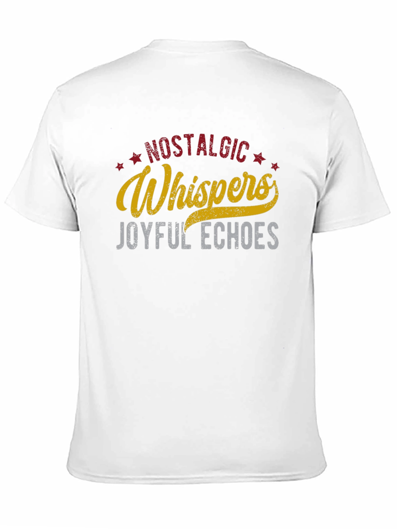 Black Nostalgic Whispers Graphic T-Shirt view 11