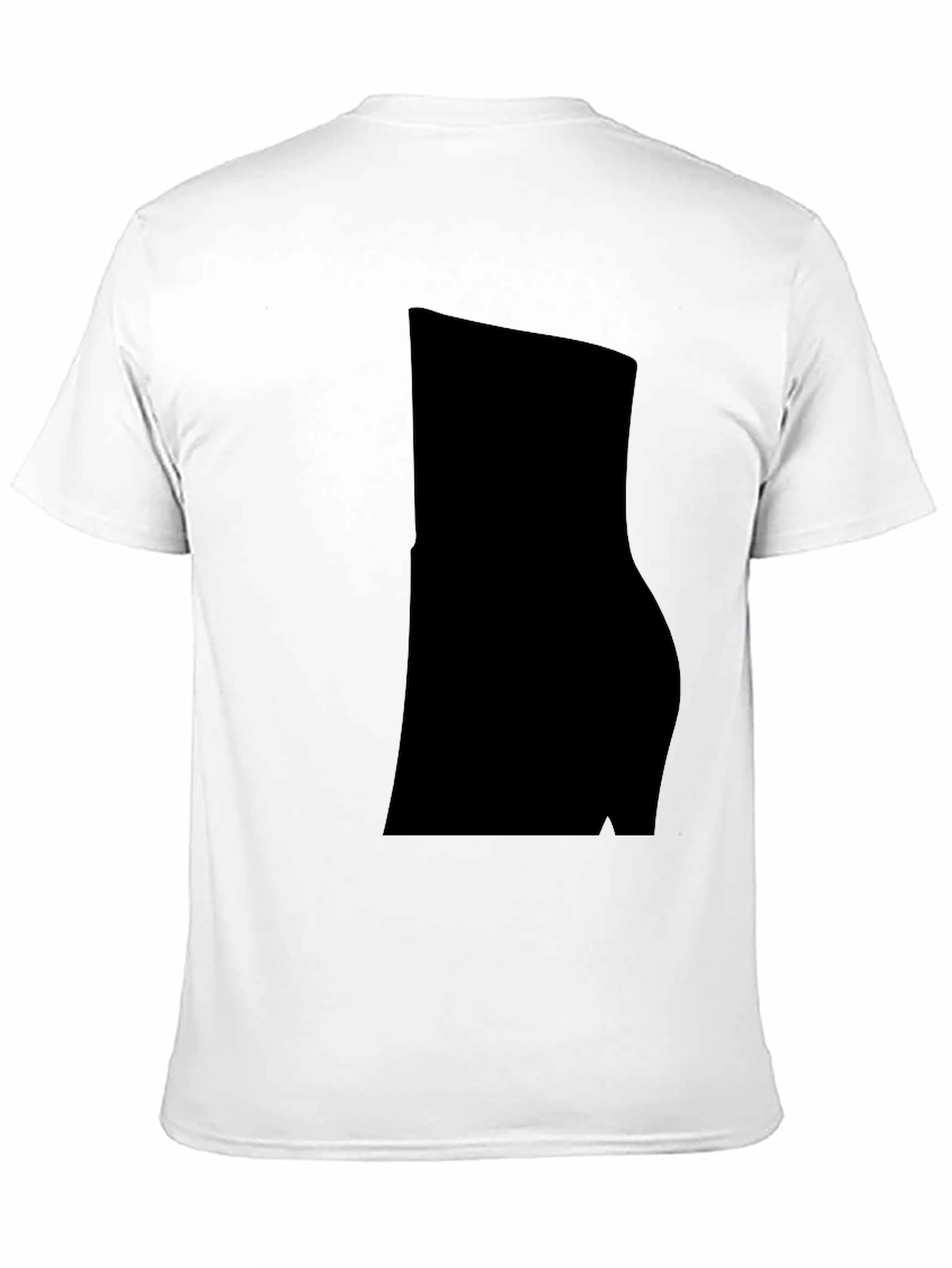 Black Men's Casual Black Cotton Blend T-Shirt view 11