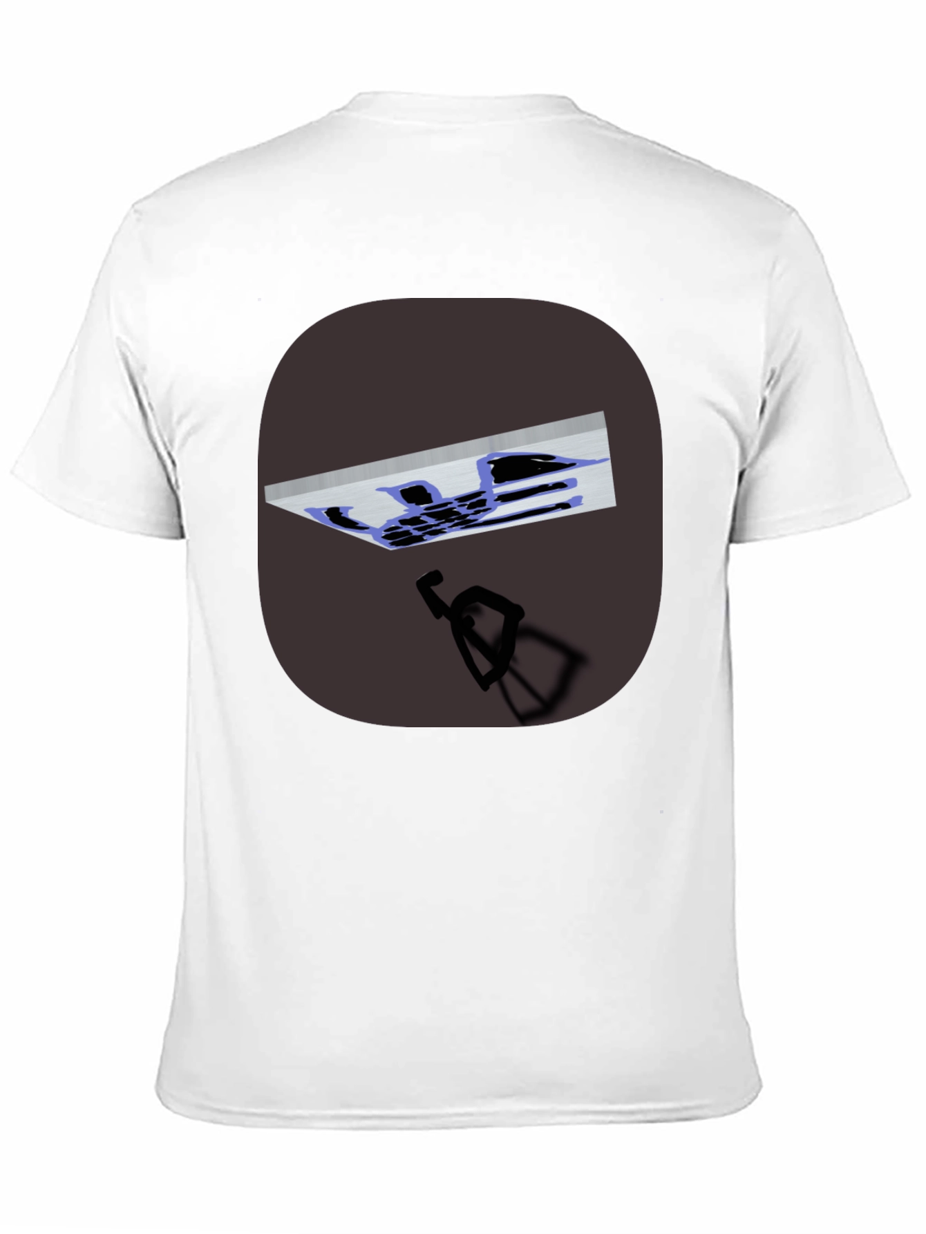 Black Abstract Art Black T-Shirt view 11