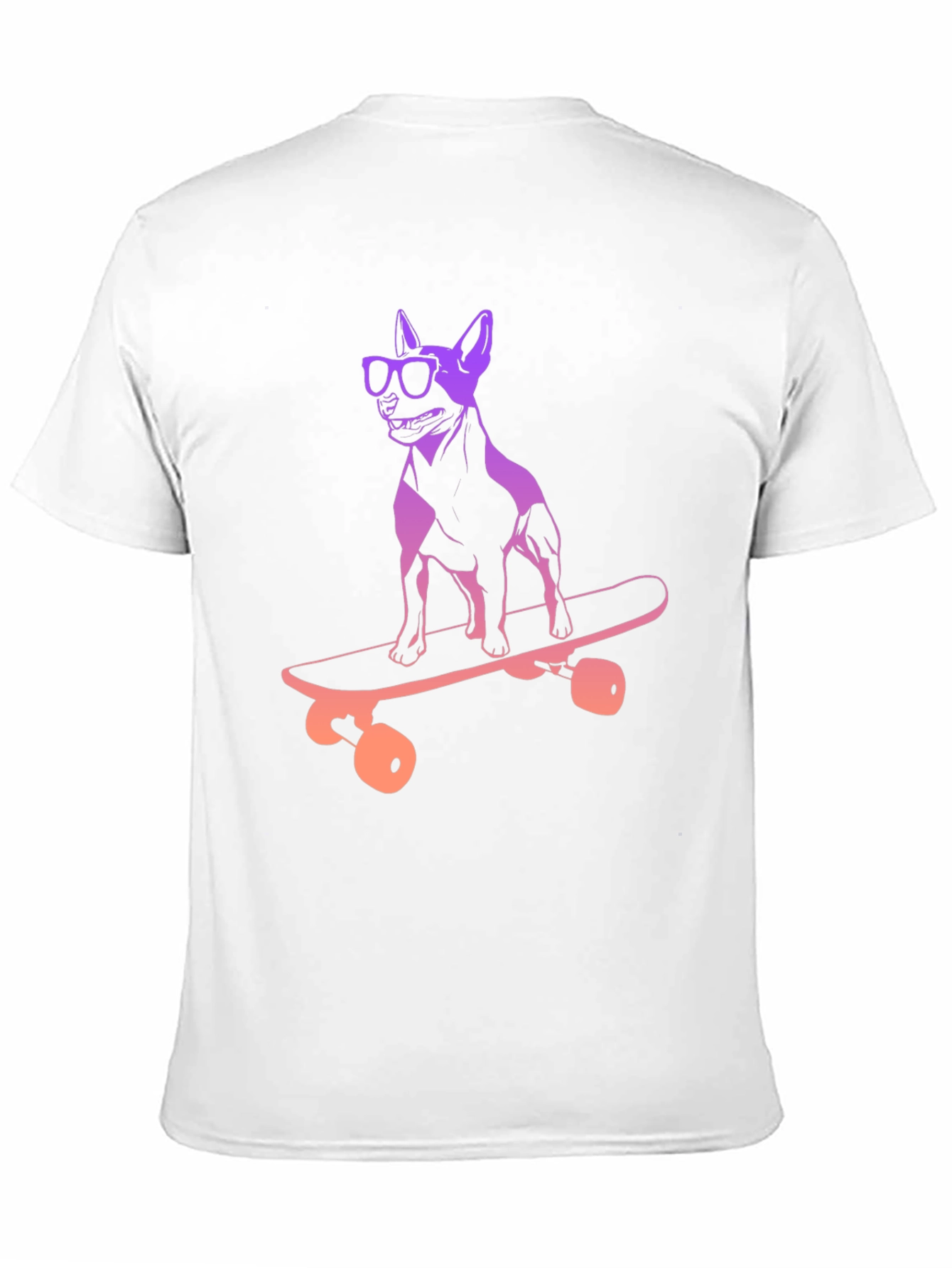 Black Skateboarding Dog Graphic Tee - Cool & Unique Design view 11