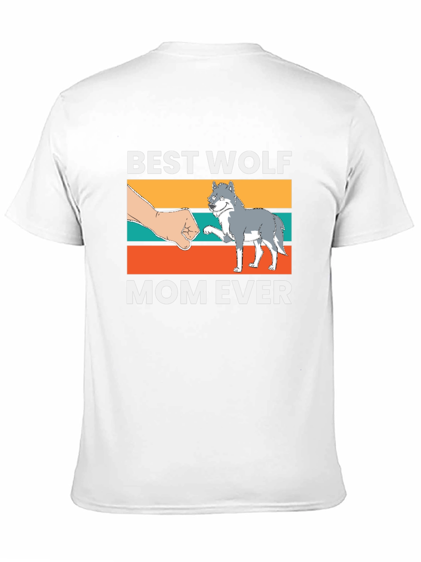 Black Best Wolf Mom Ever T-Shirt view 11