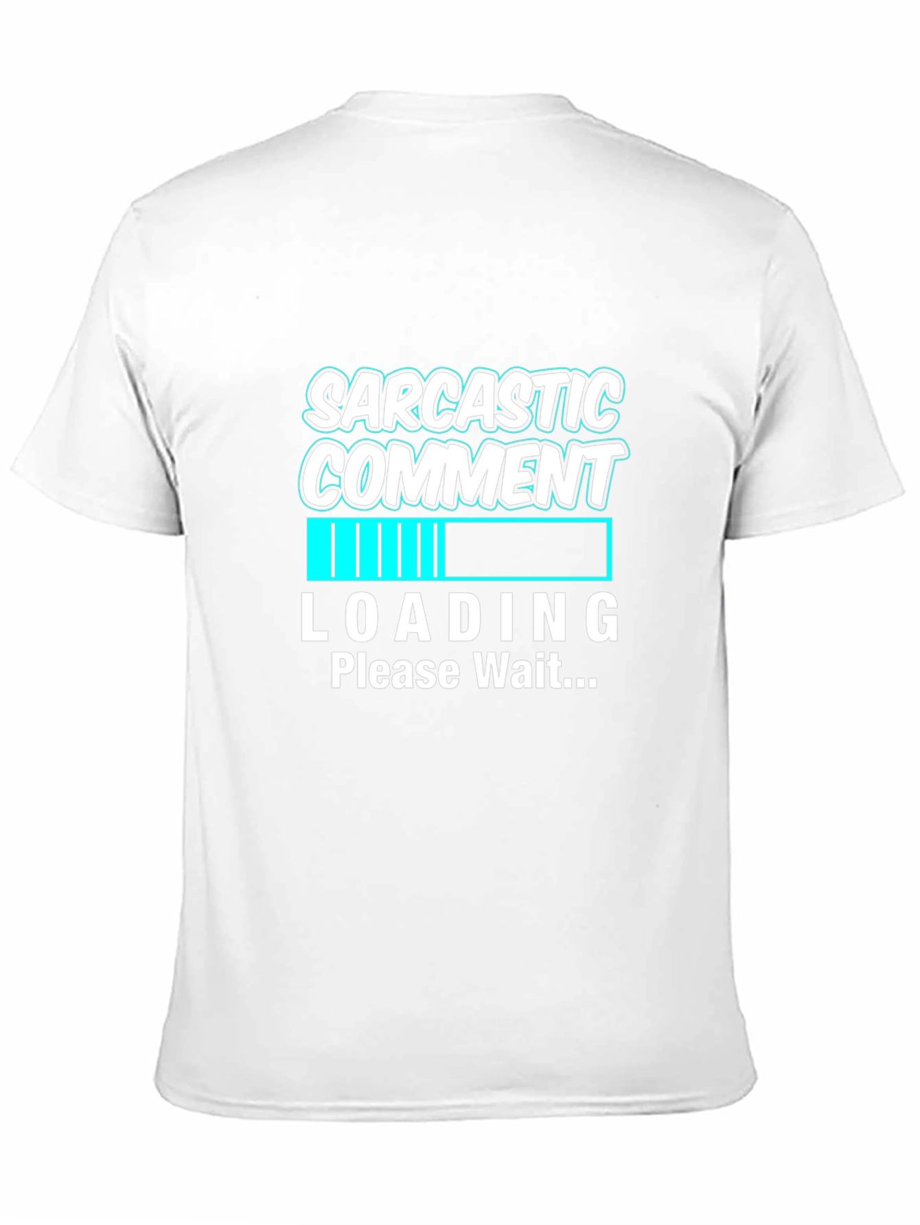 Black Sarcastic Comment Loading Graphic Tee - Black view 11