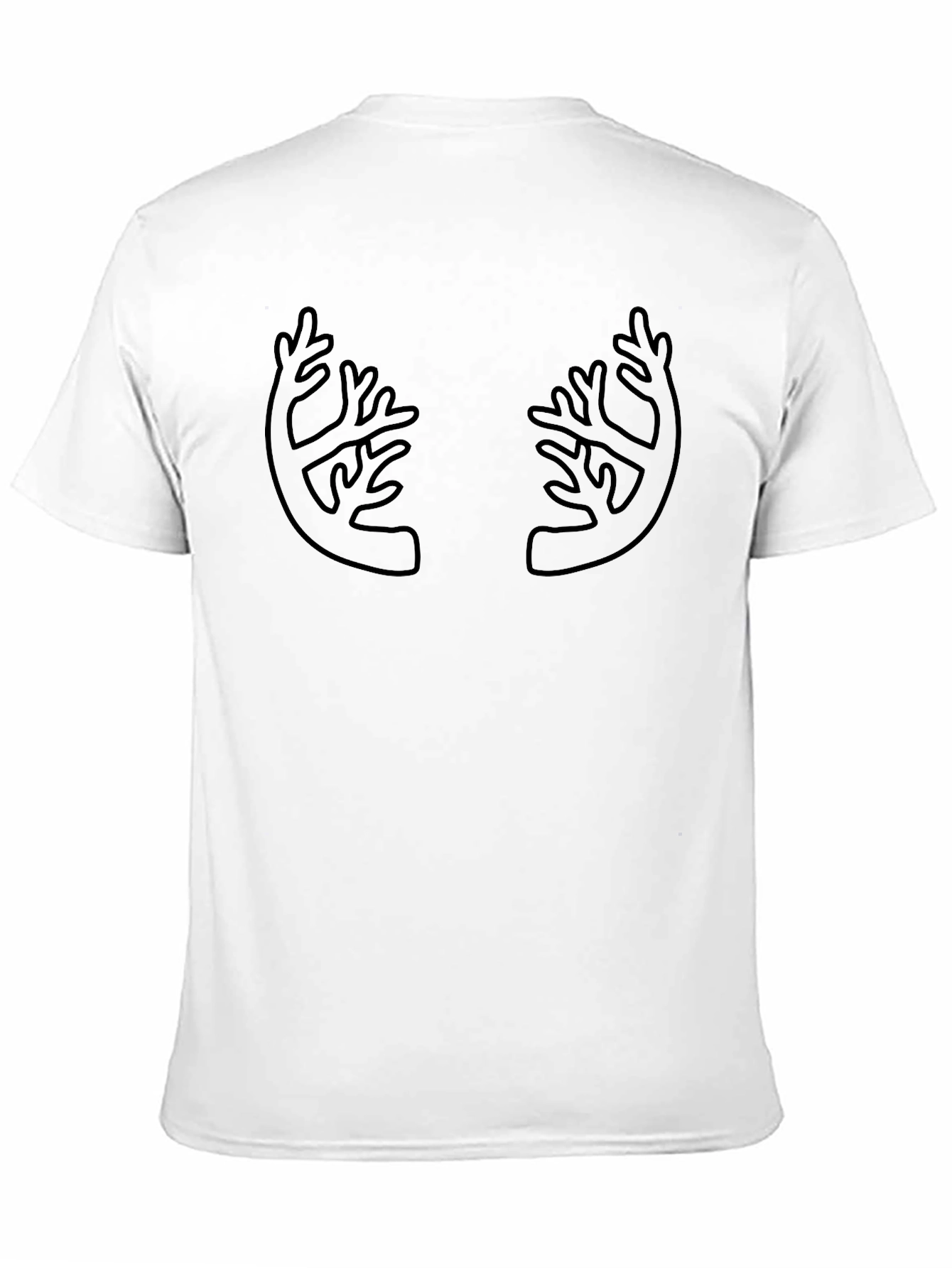 Black Antler Graphic Black T-Shirt view 11