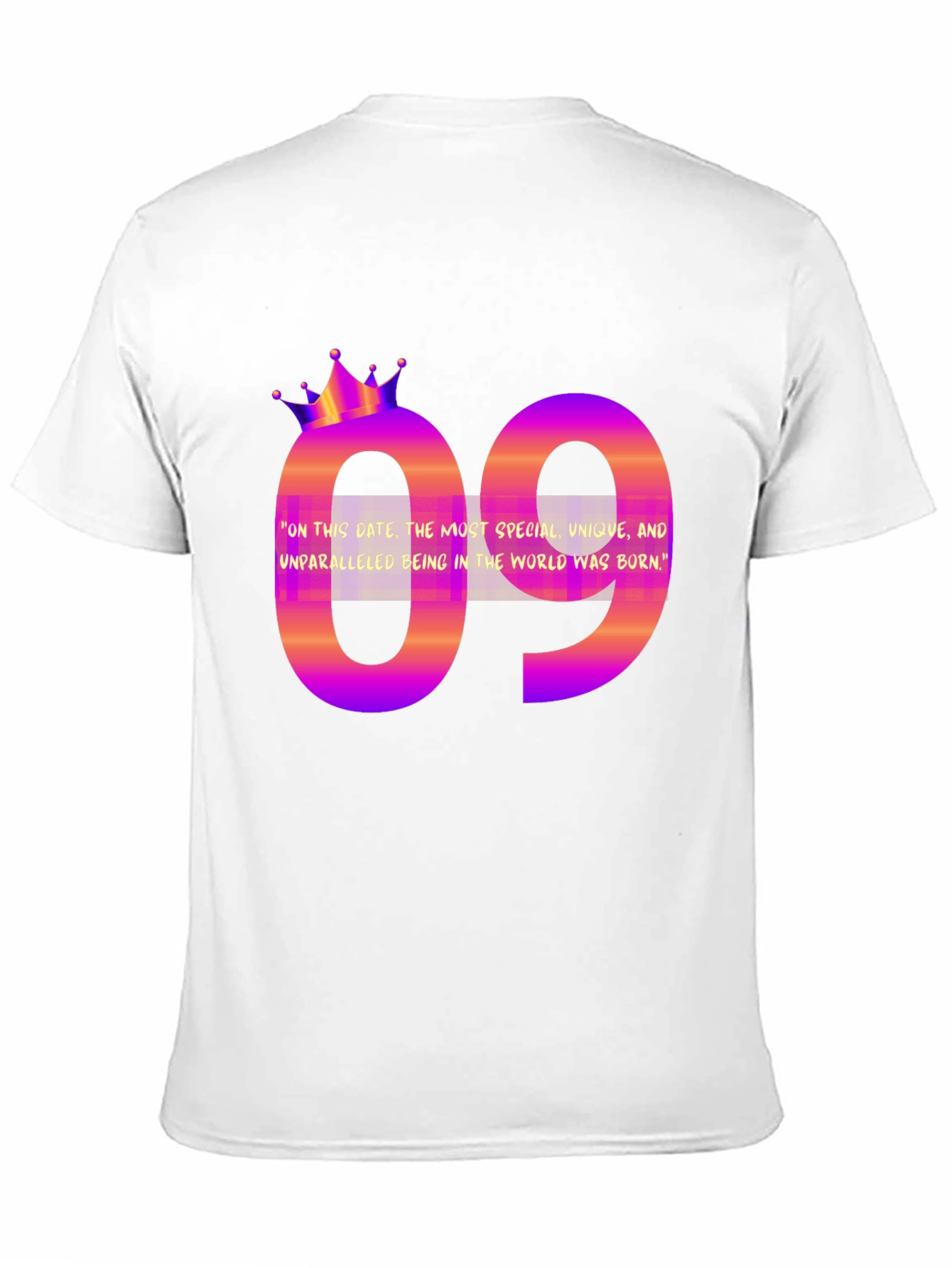 Black Birthday Month T-shirt: 09  Special Unique Tee view 11