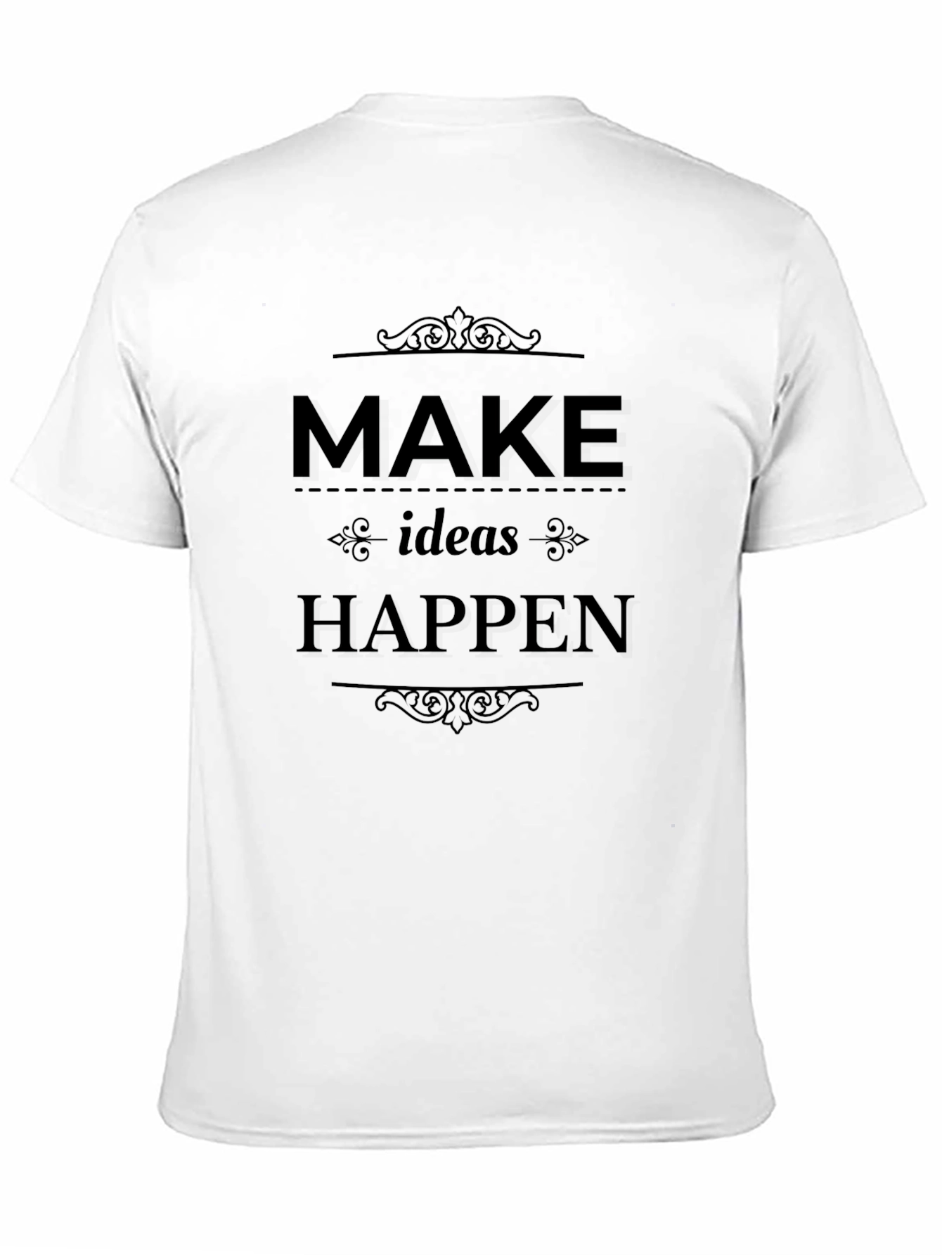 Black Make Ideas Happen Graphic Tee view 11