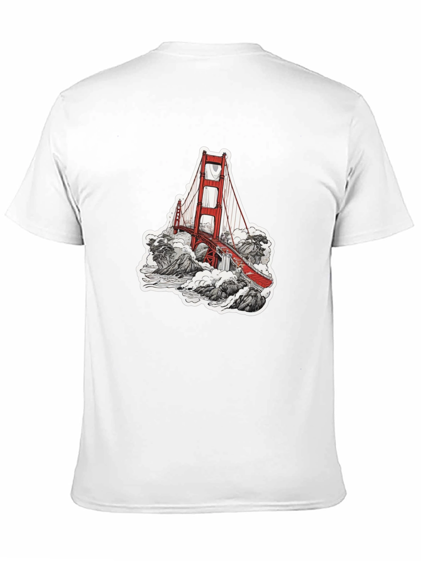 Black Golden Gate Bridge Graphic Tee - Black view 11
