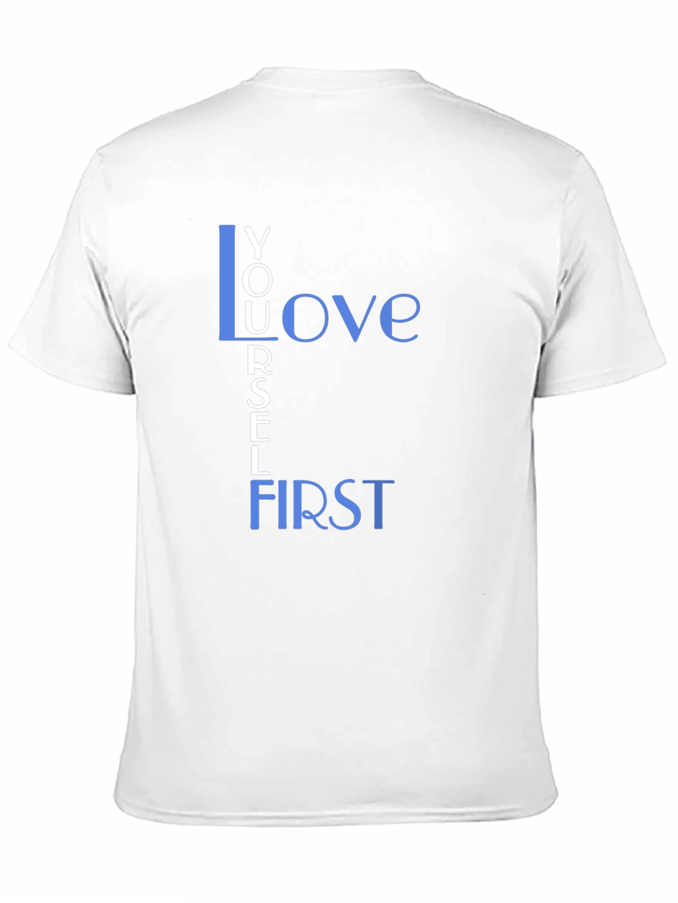 Black Love Yourself First Graphic Tee - Black Cotton view 11