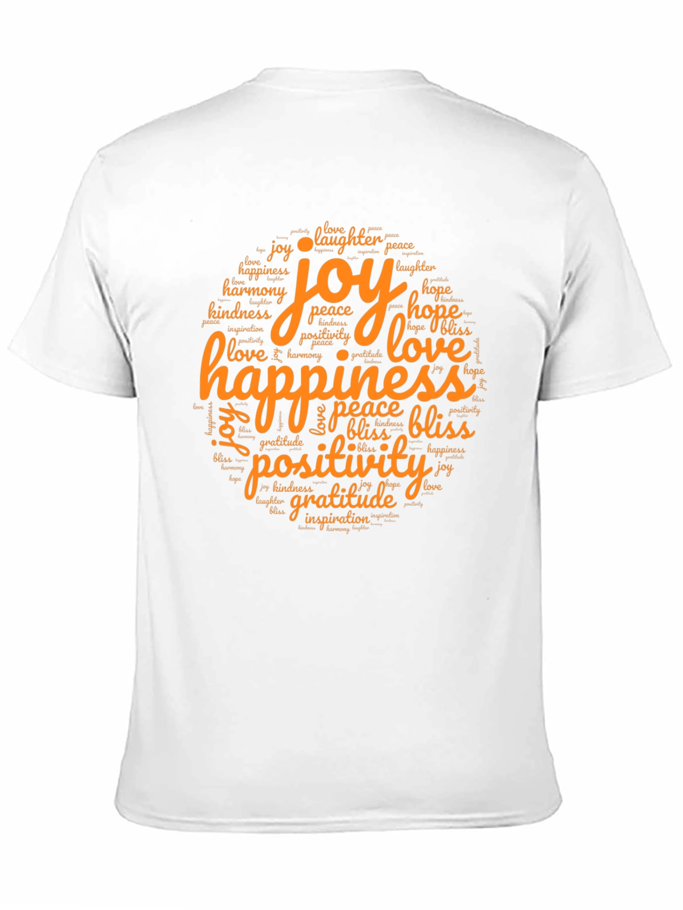 Black Joyful Word Art Tee - Happiness, Love, Gratitude view 11