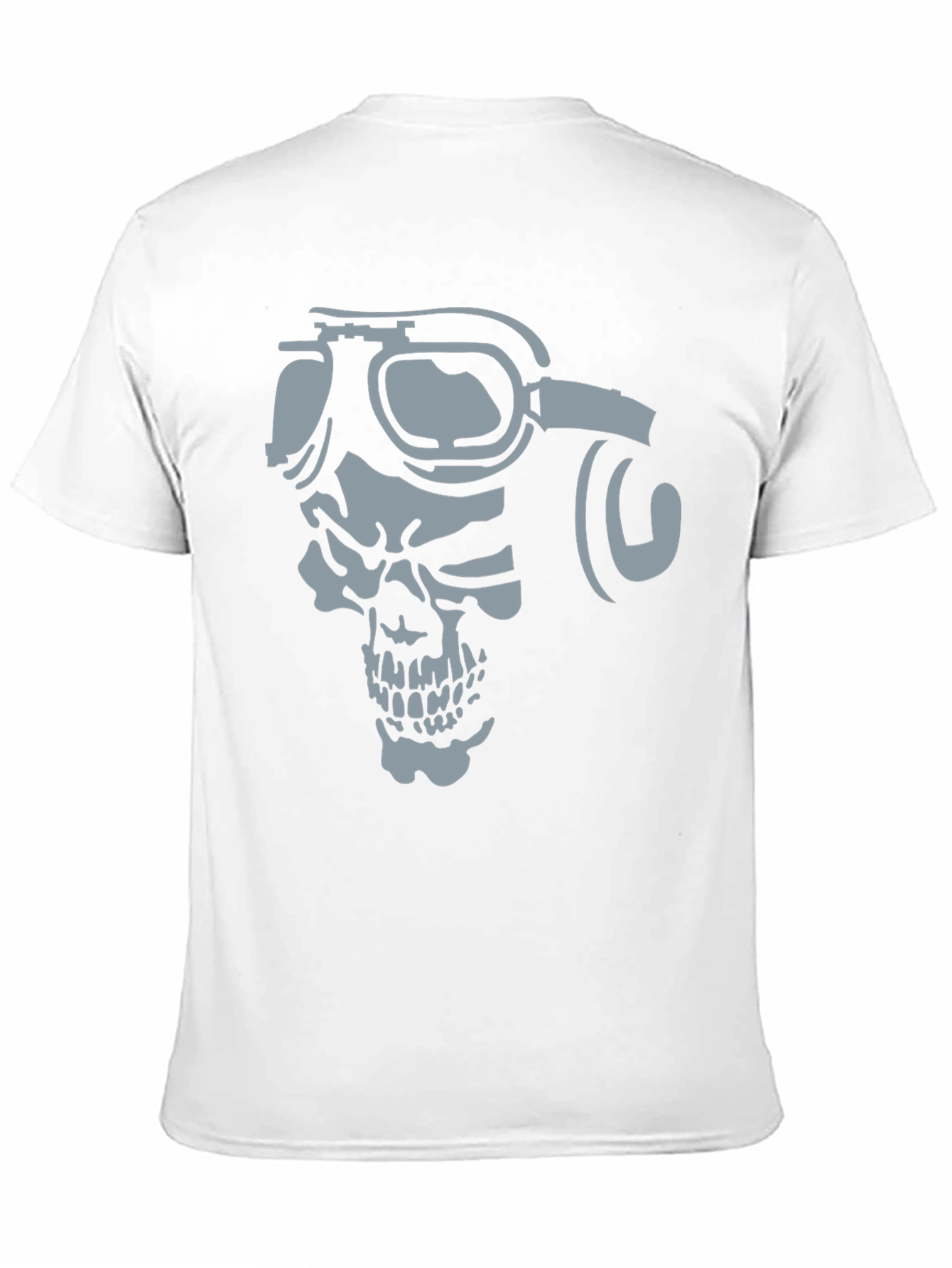 Black Skull Pilot Graphic T-Shirt - Men's Black Tee view 11