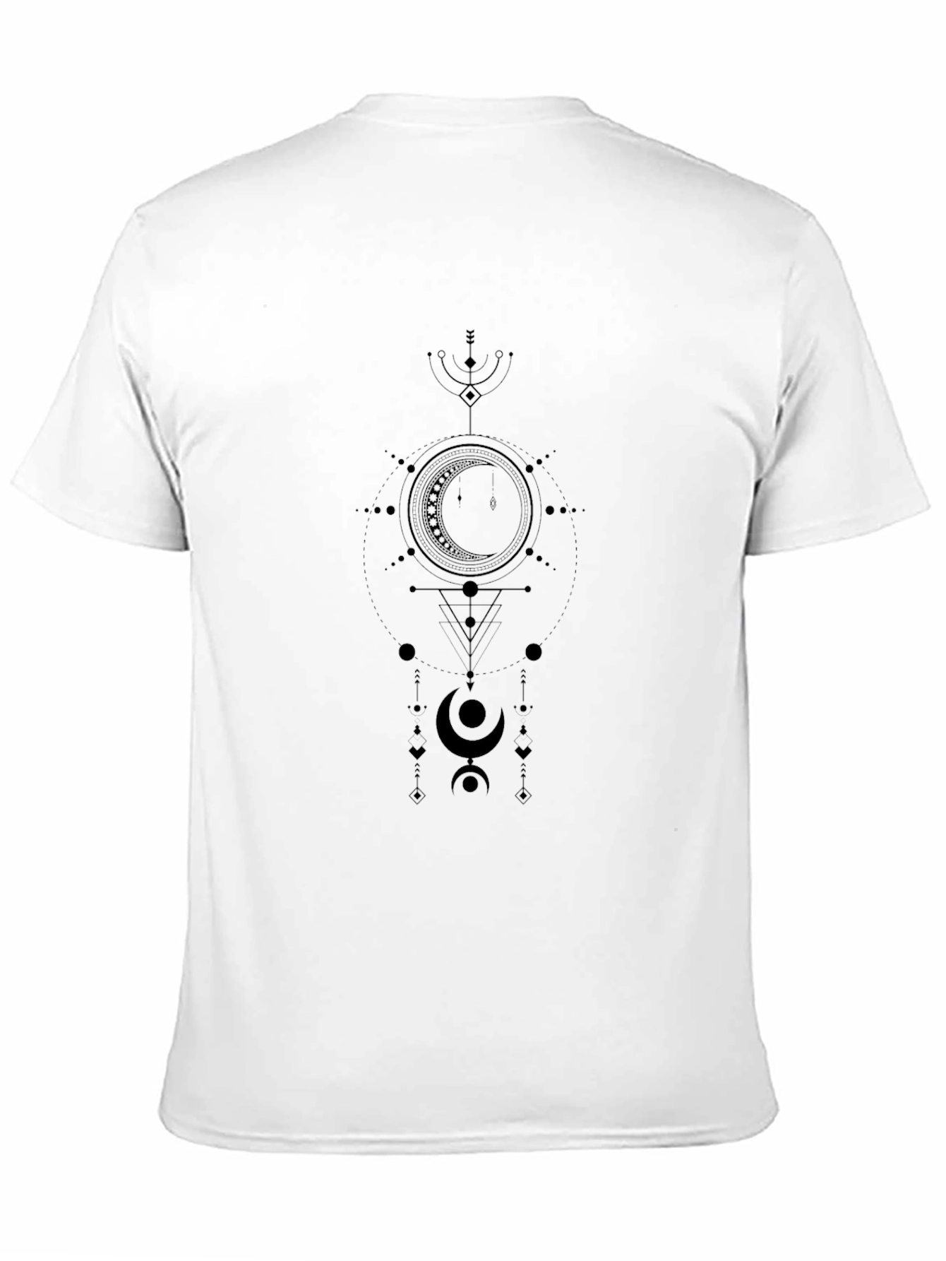 Black Mystic Moon Graphic Tee - Black Cotton view 11