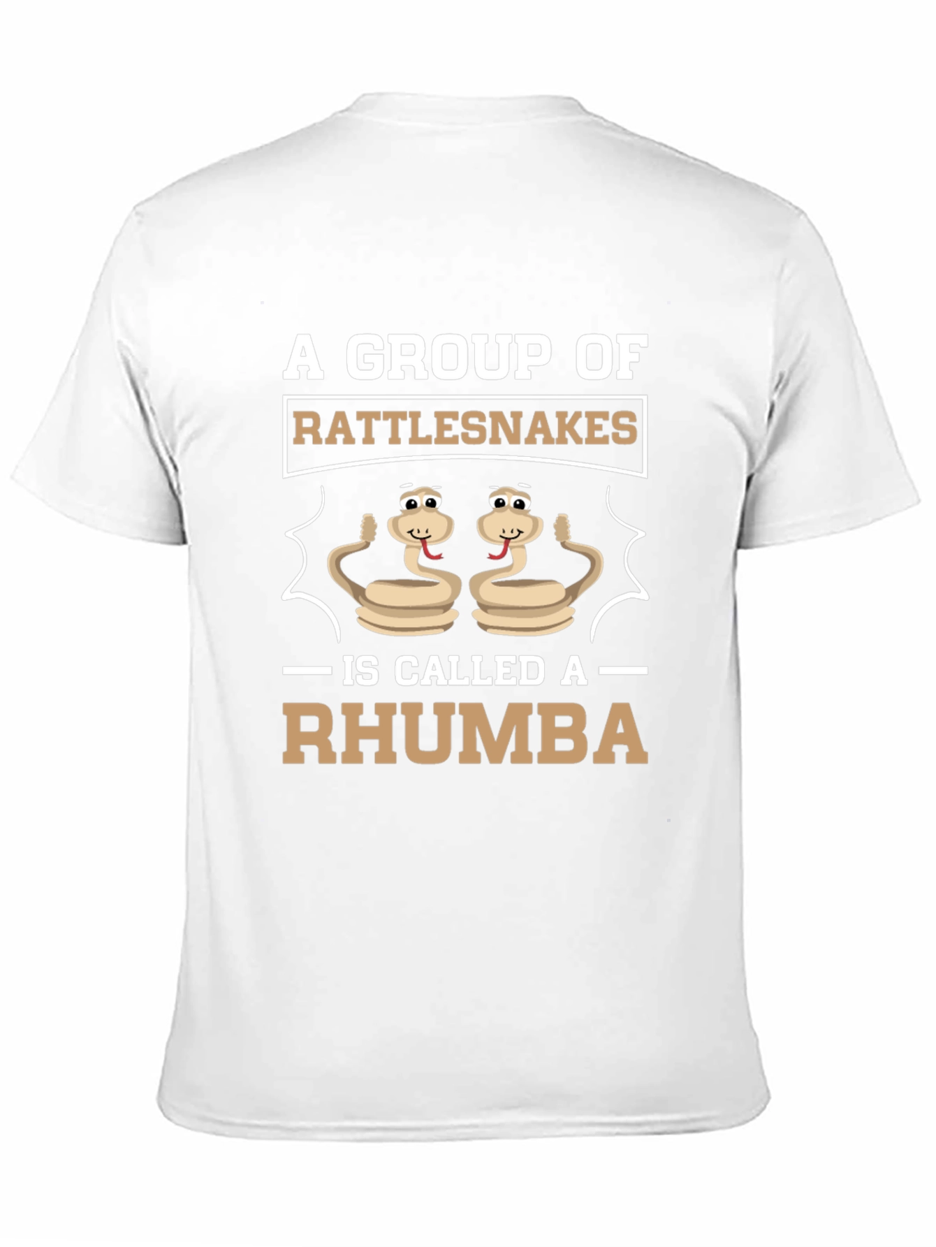 Black Funny Rattlesnake Rhumba Graphic T-Shirt view 11