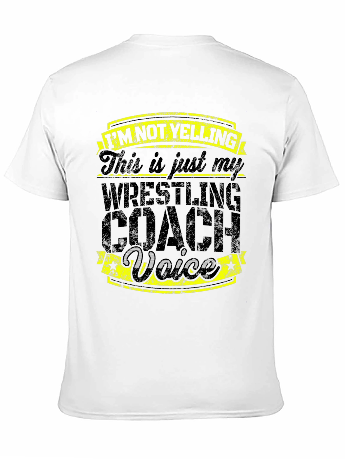 Black Wrestling Coach Voice Graphic Tee - Funny Gift for Wrestlers view 11