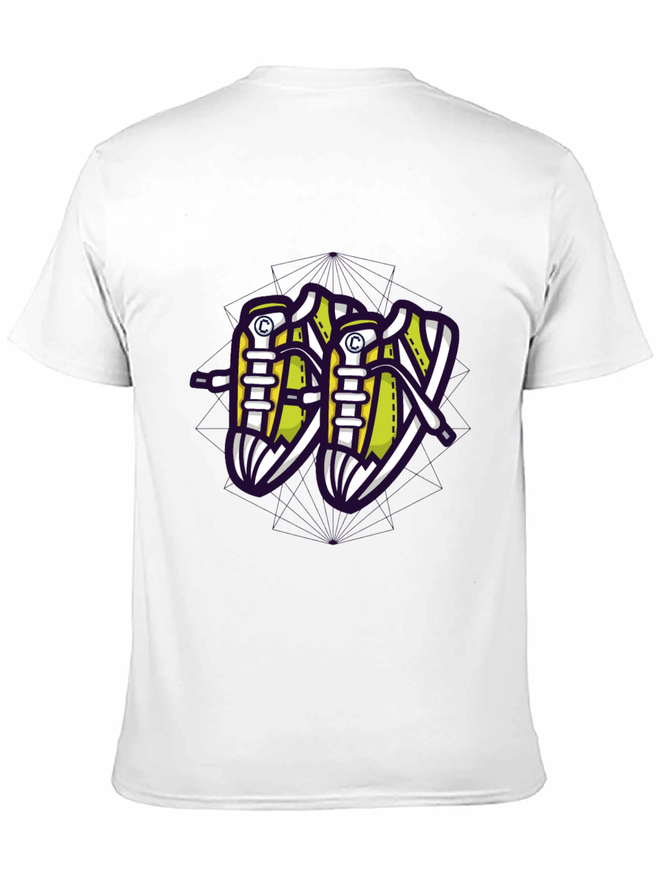 Black Sneaker Graphic Black T-Shirt view 11