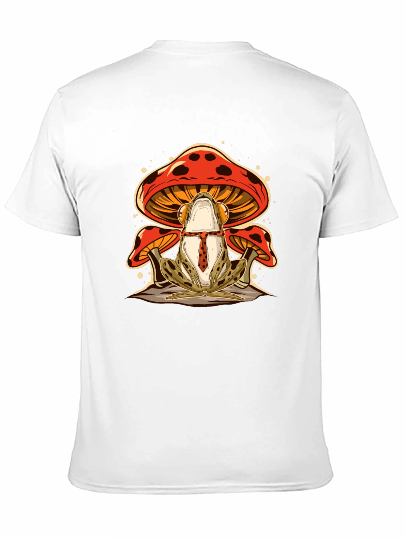 Black Frog & Mushroom Graphic Tee - Black view 11