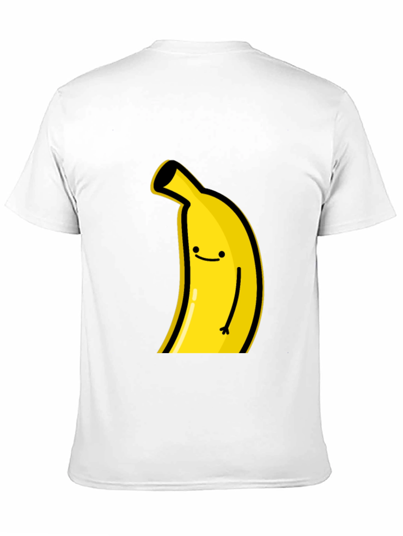 Black Funny Banana Graphic Tee - Black Cotton T-Shirt view 11