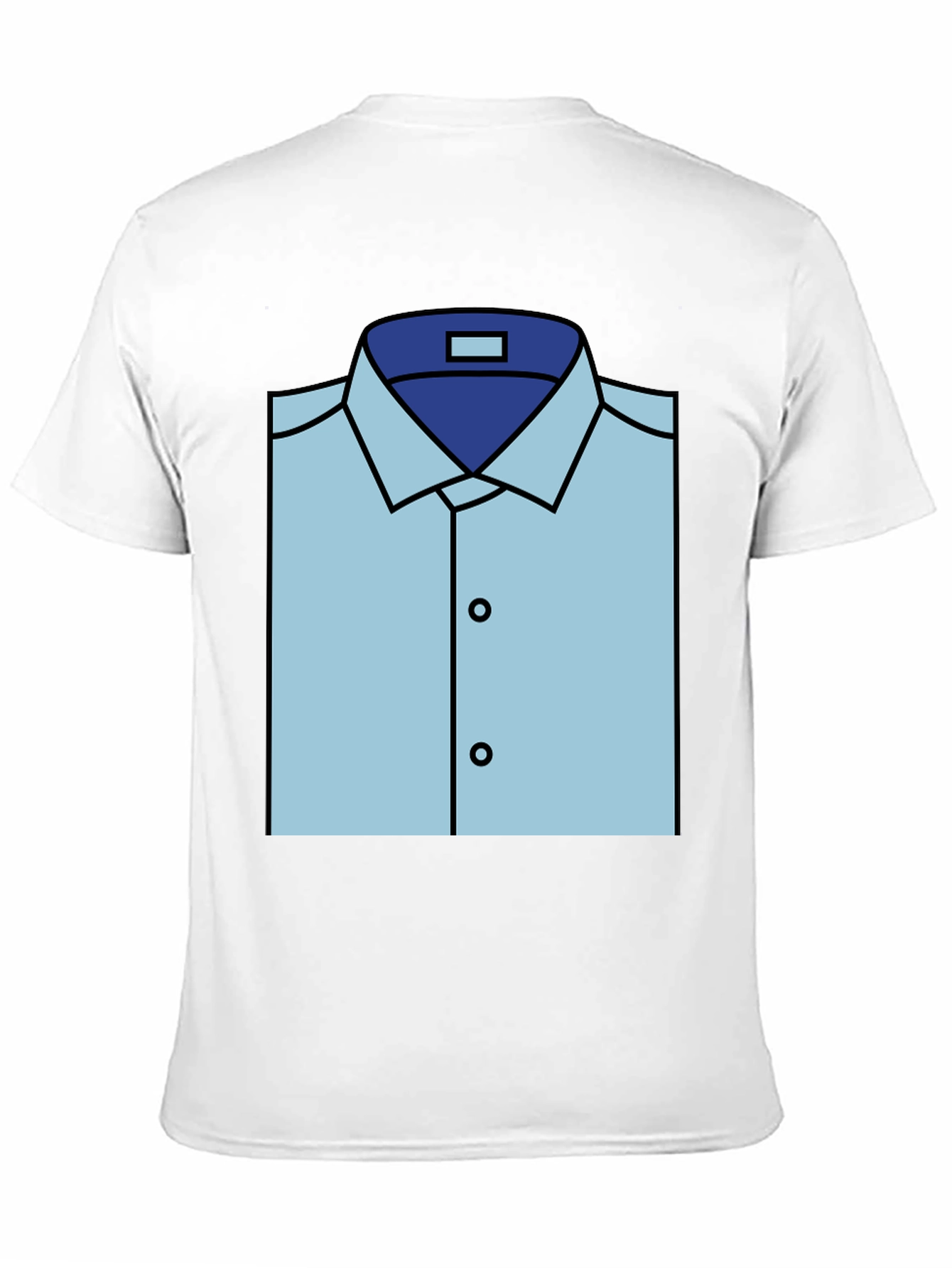 Black Novelty Dress Shirt Graphic Tee view 11