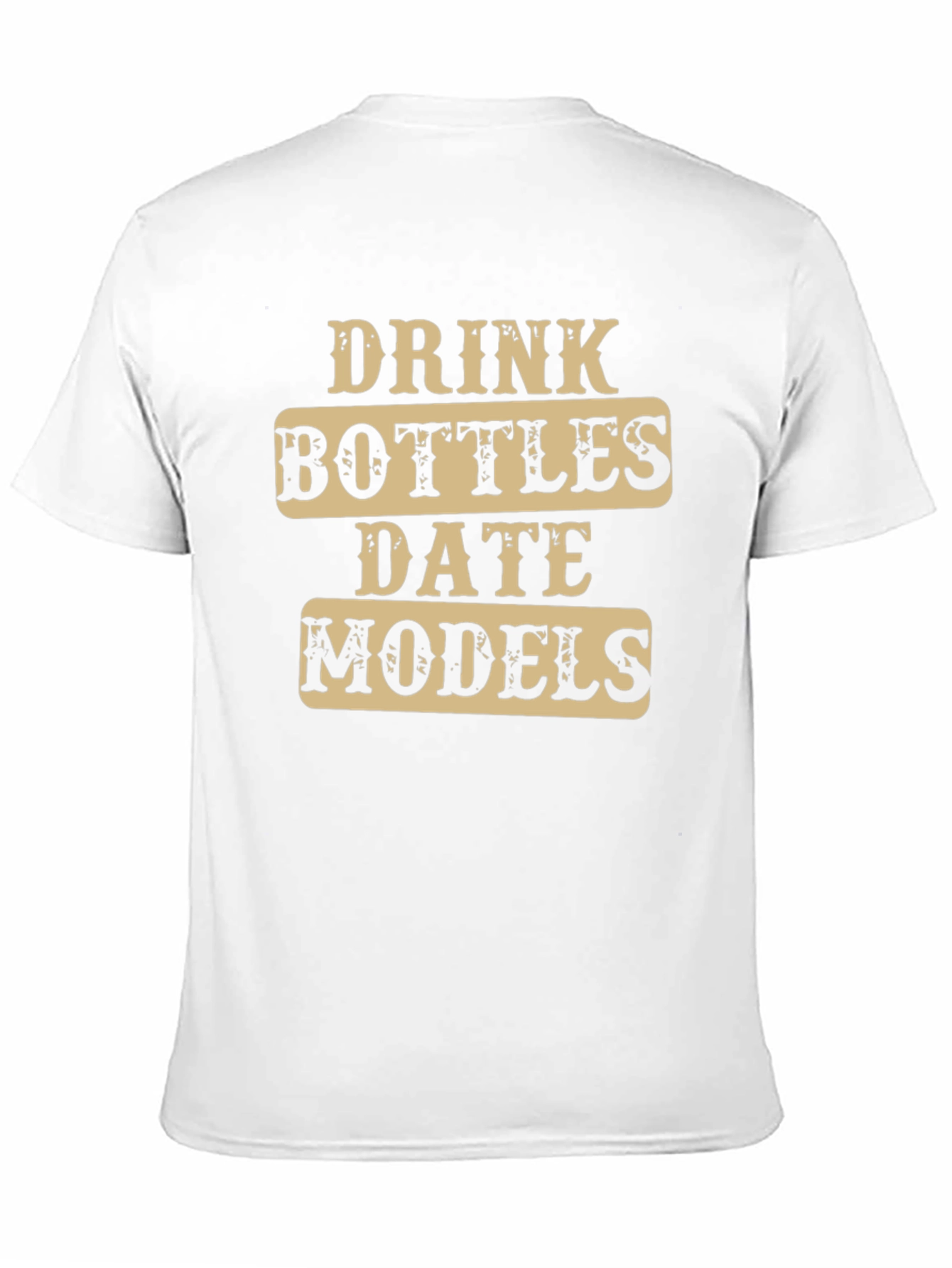 Black Drink Bottles Date Models T-Shirt view 11