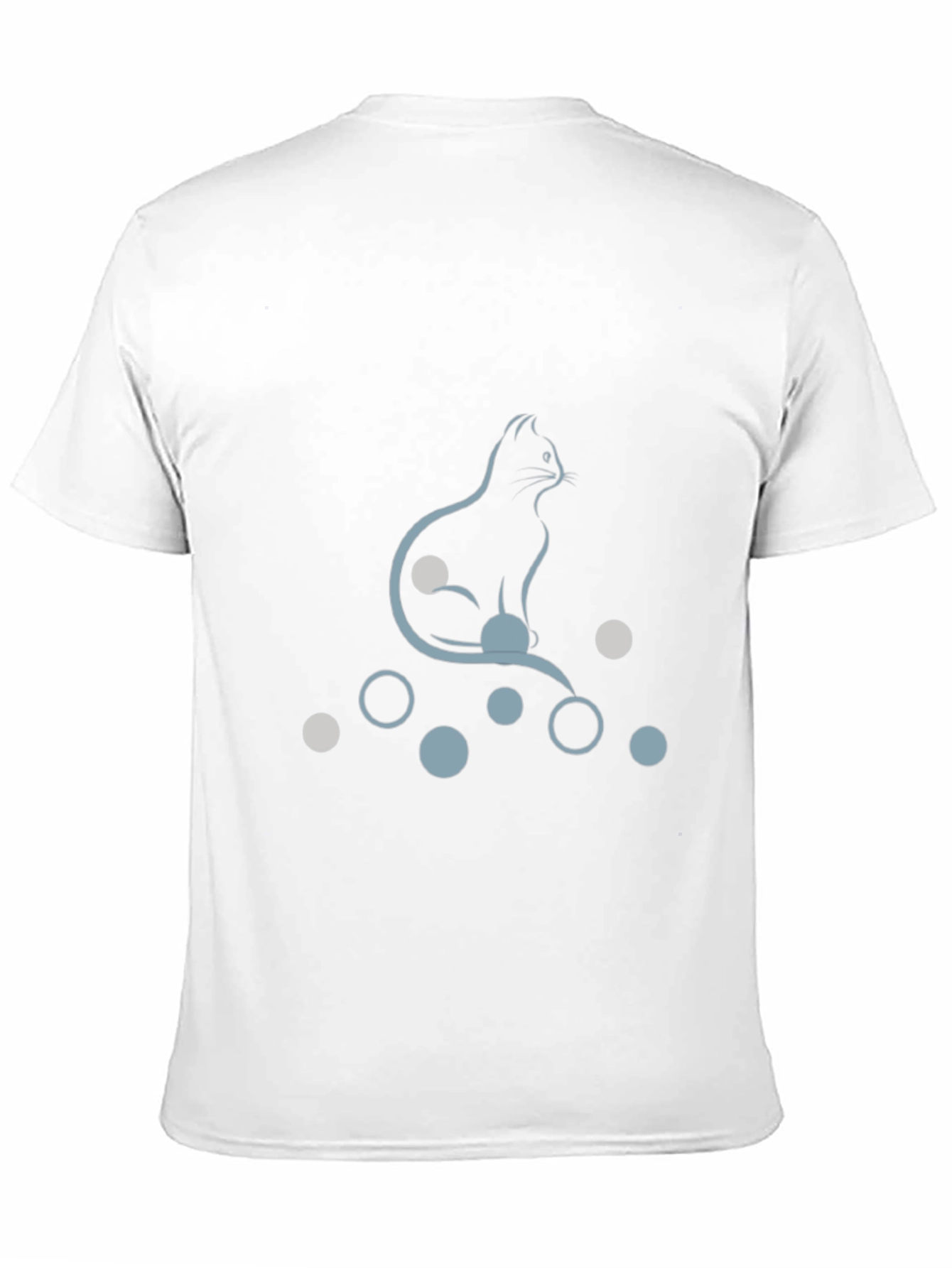 Black Stylish Cat Graphic T-Shirt - Soft Cotton Blend view 11