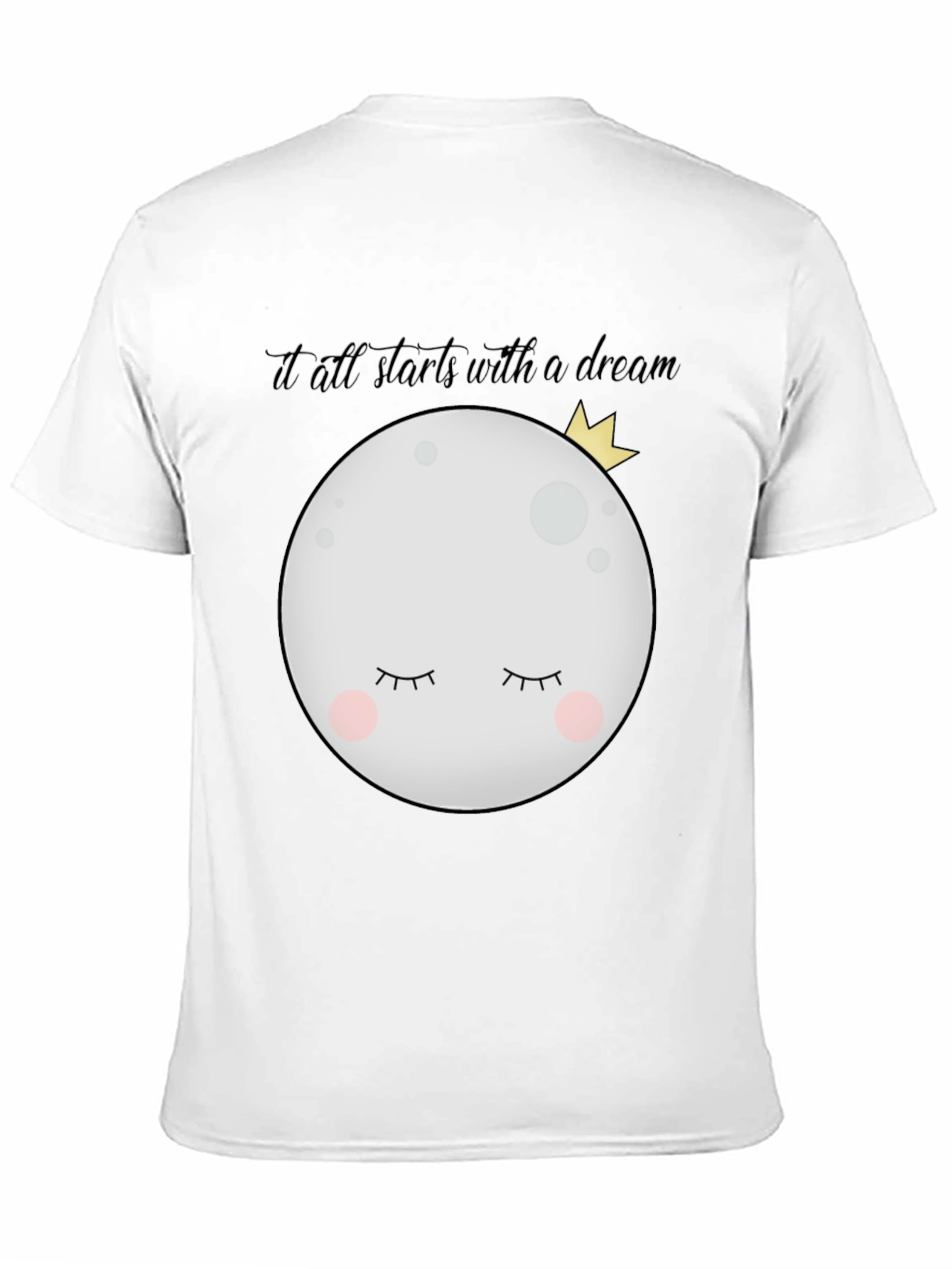 Black Dreamy Moon Graphic Tee view 11