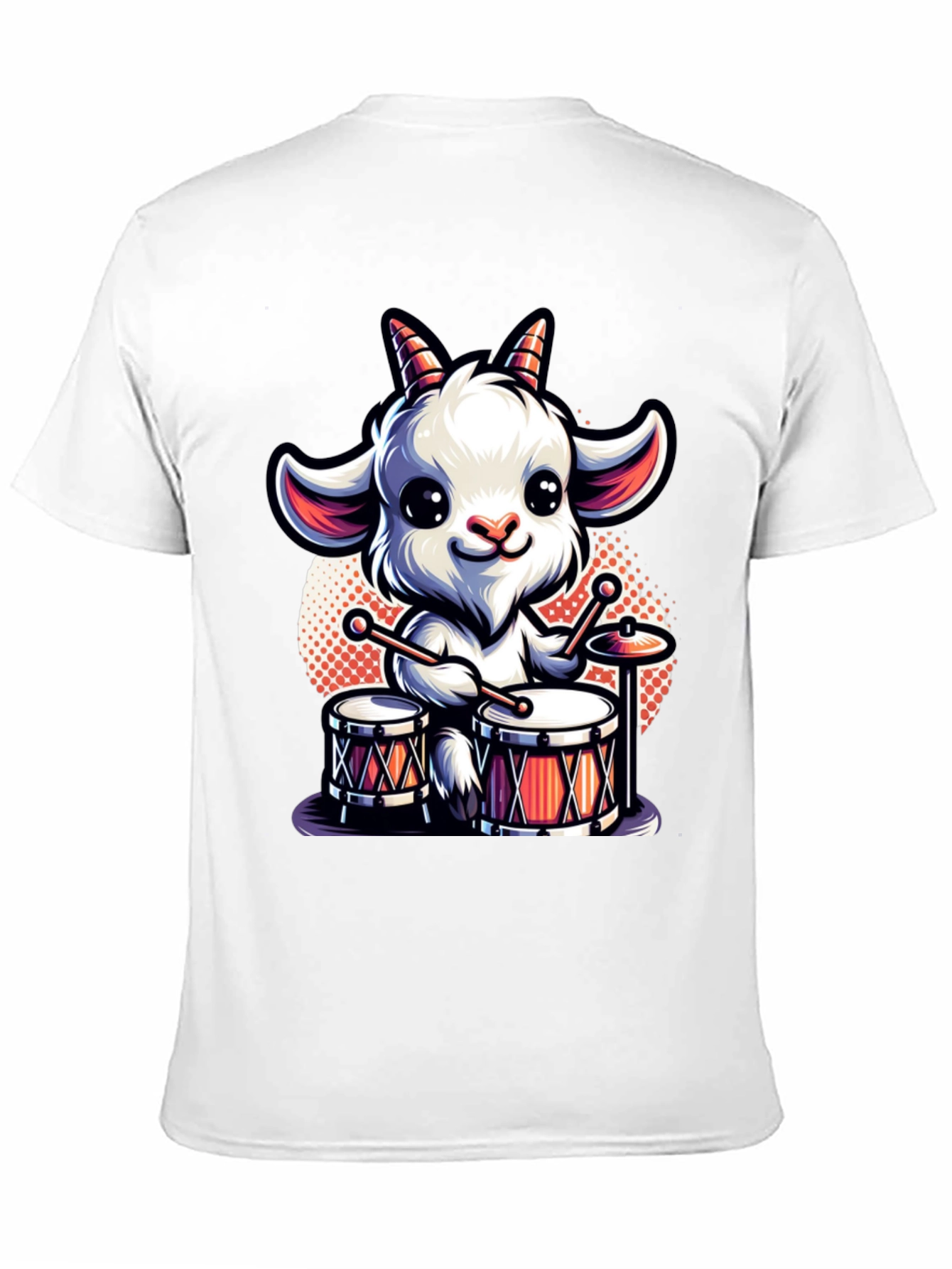 Black Goat Drummer Graphic Tee - Black view 11