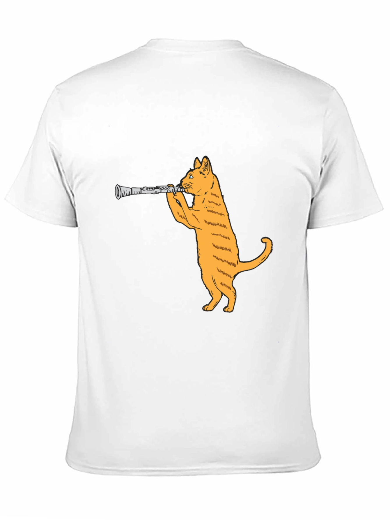 Black Cat Clarinet Black T-Shirt view 11