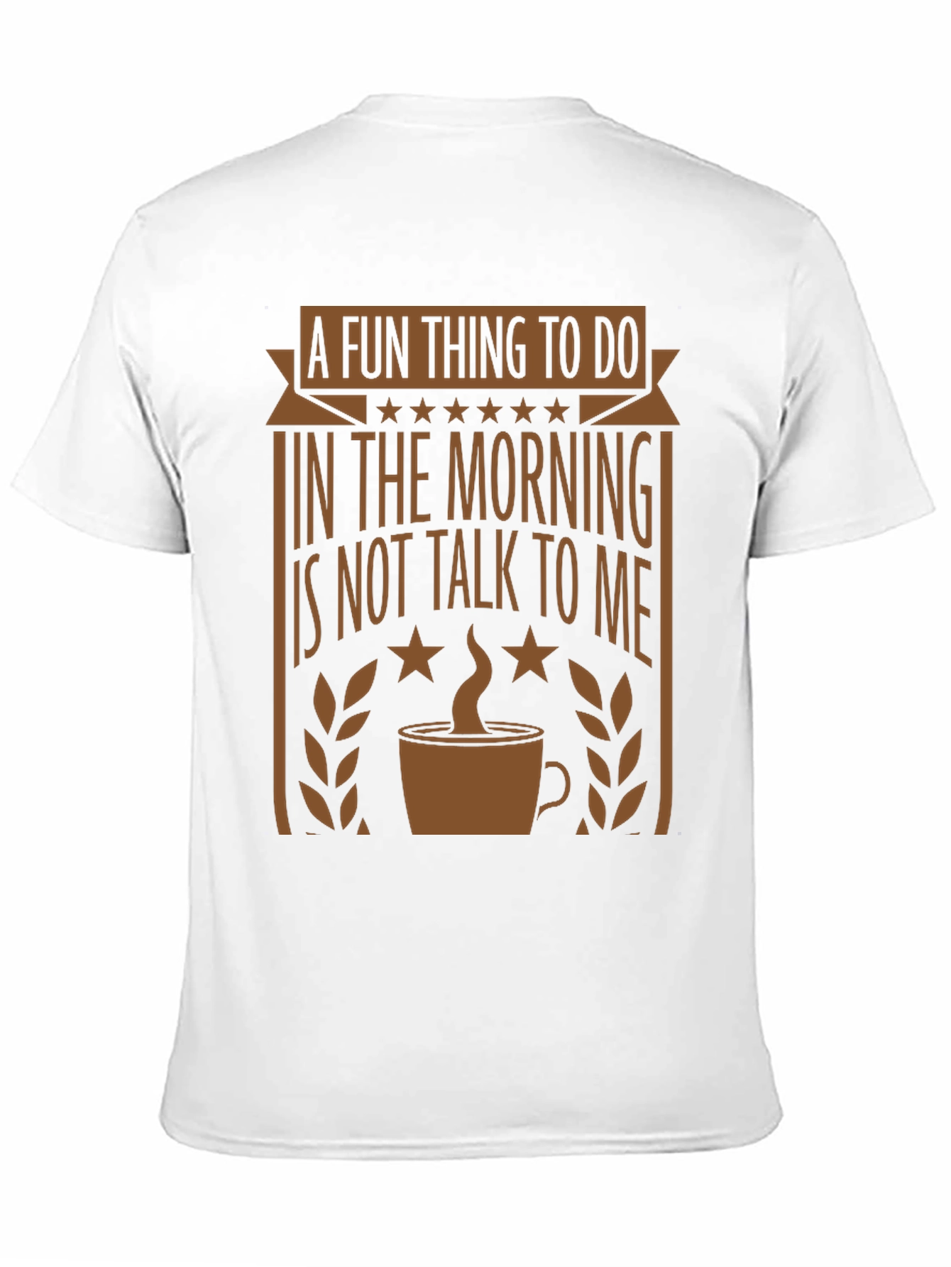 Black Funny Morning Graphic Tee - Coffee Lover's T-Shirt view 11