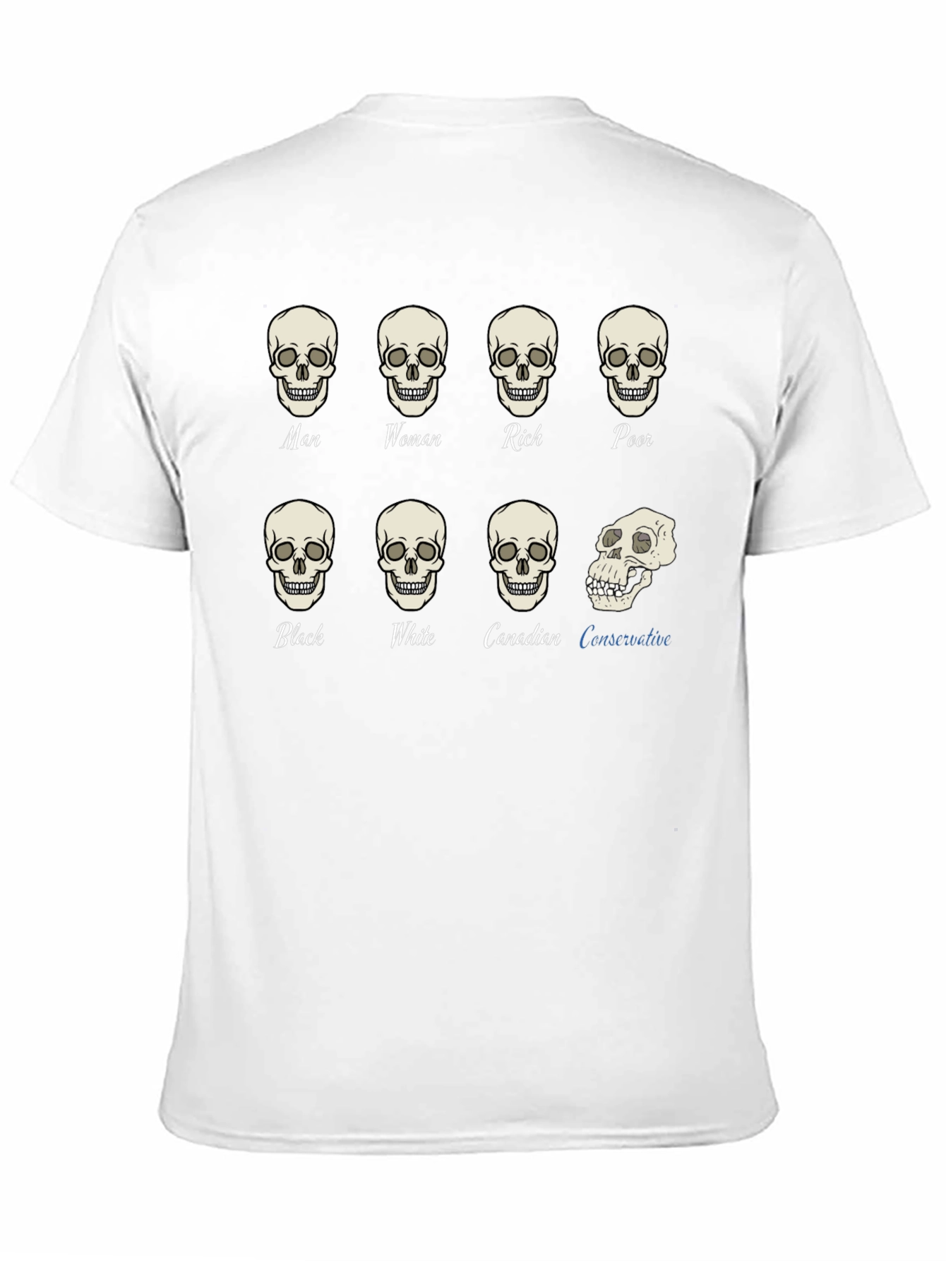Black Equality T-Shirt: All Skulls Look the Same view 11