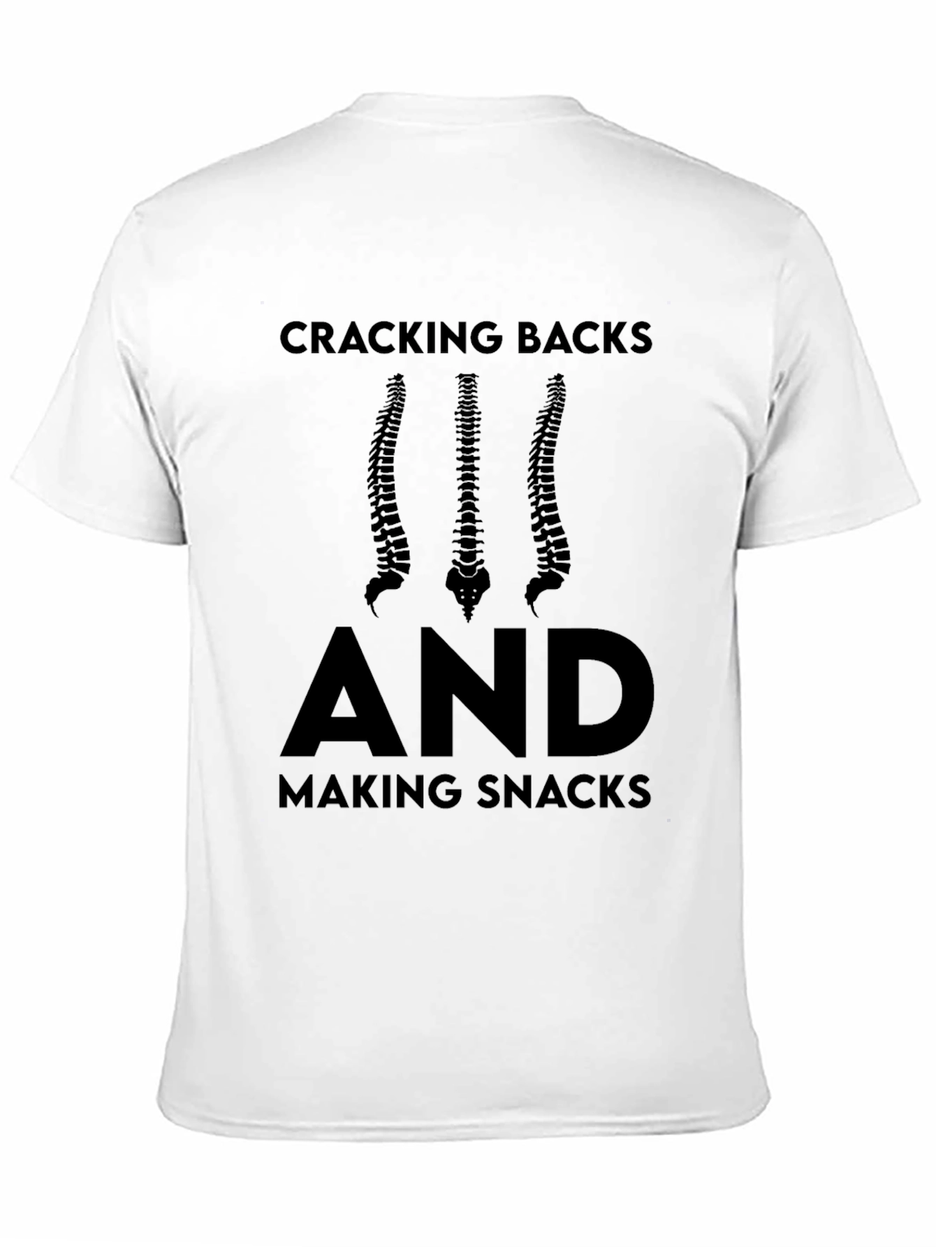 Black Cracking Backs and Making Snacks T-Shirt view 11