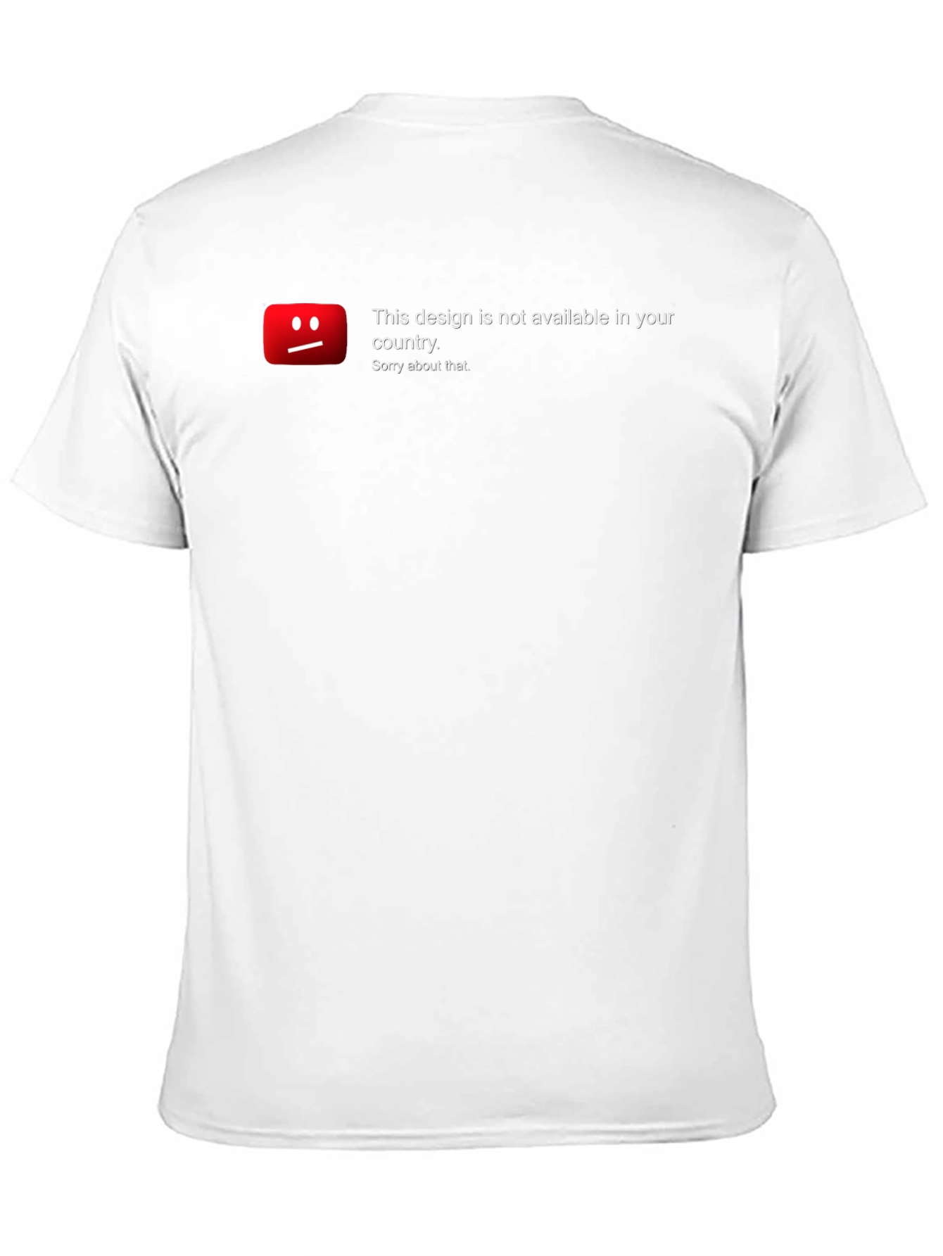 Black Unavailable Design T-Shirt - Sorry About That! view 11