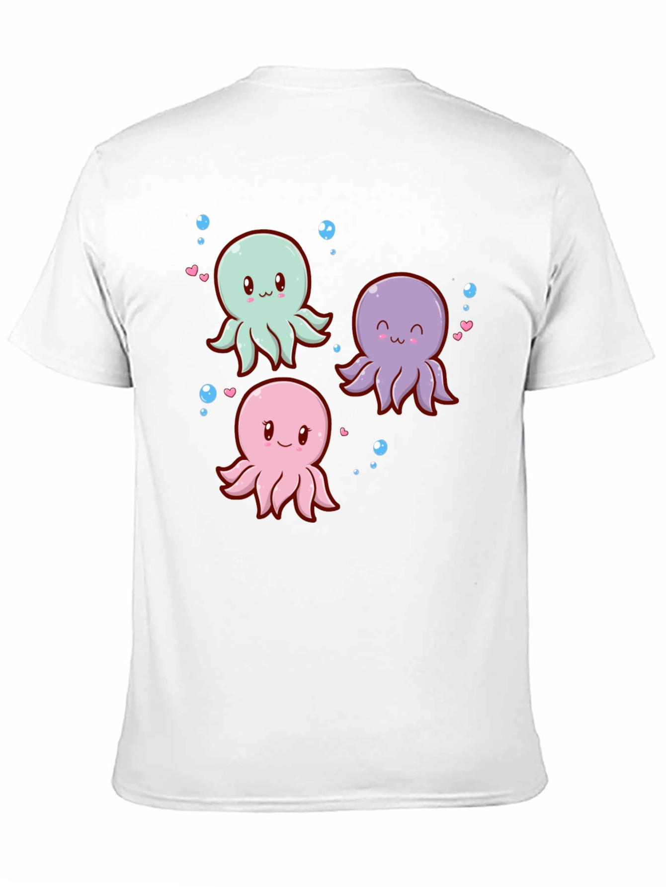 Black Cute Octopus Graphic Tee view 11